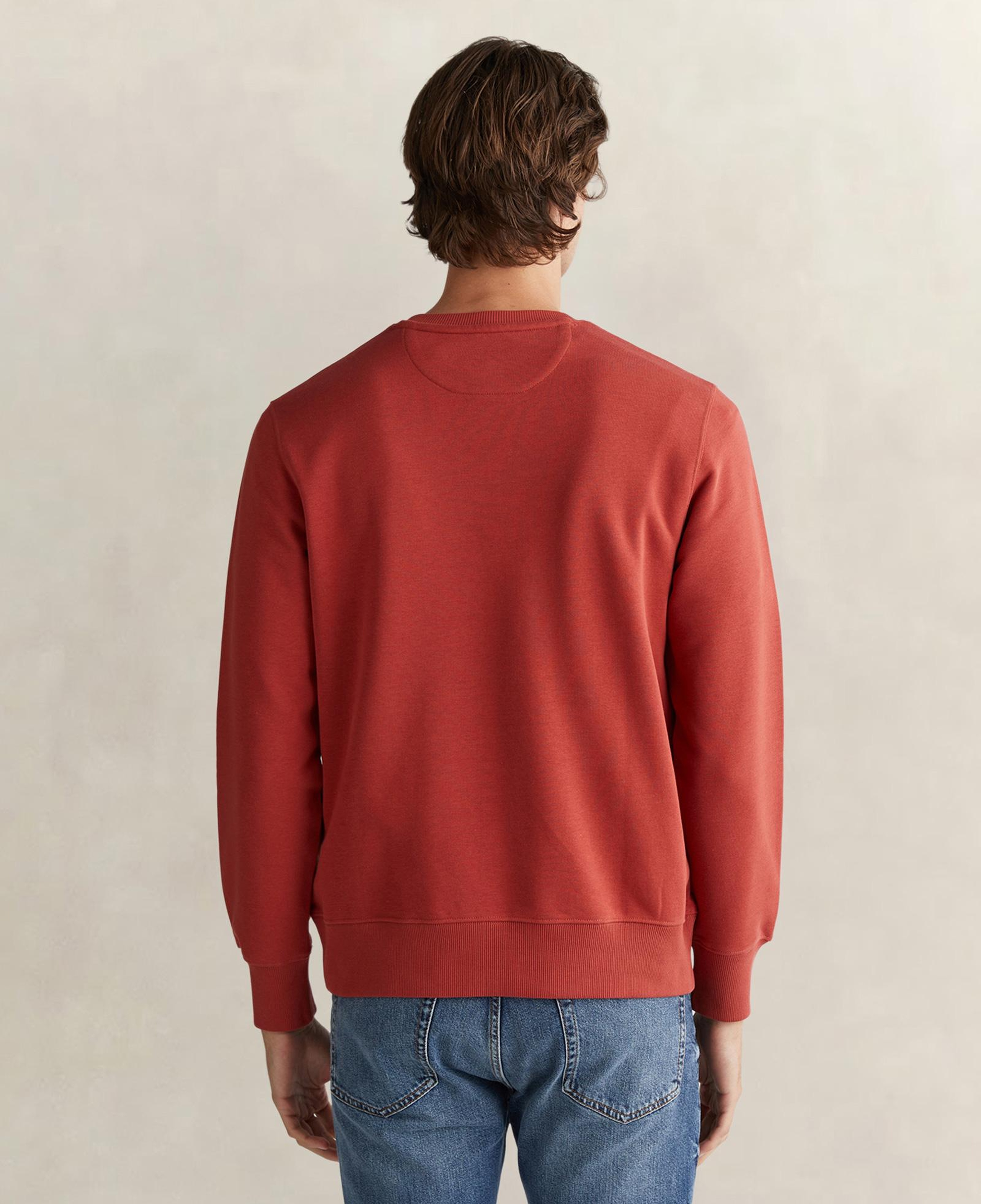 GANT Erkek Kırmızı Regular Fit Bisiklet Yaka Sweatshirt