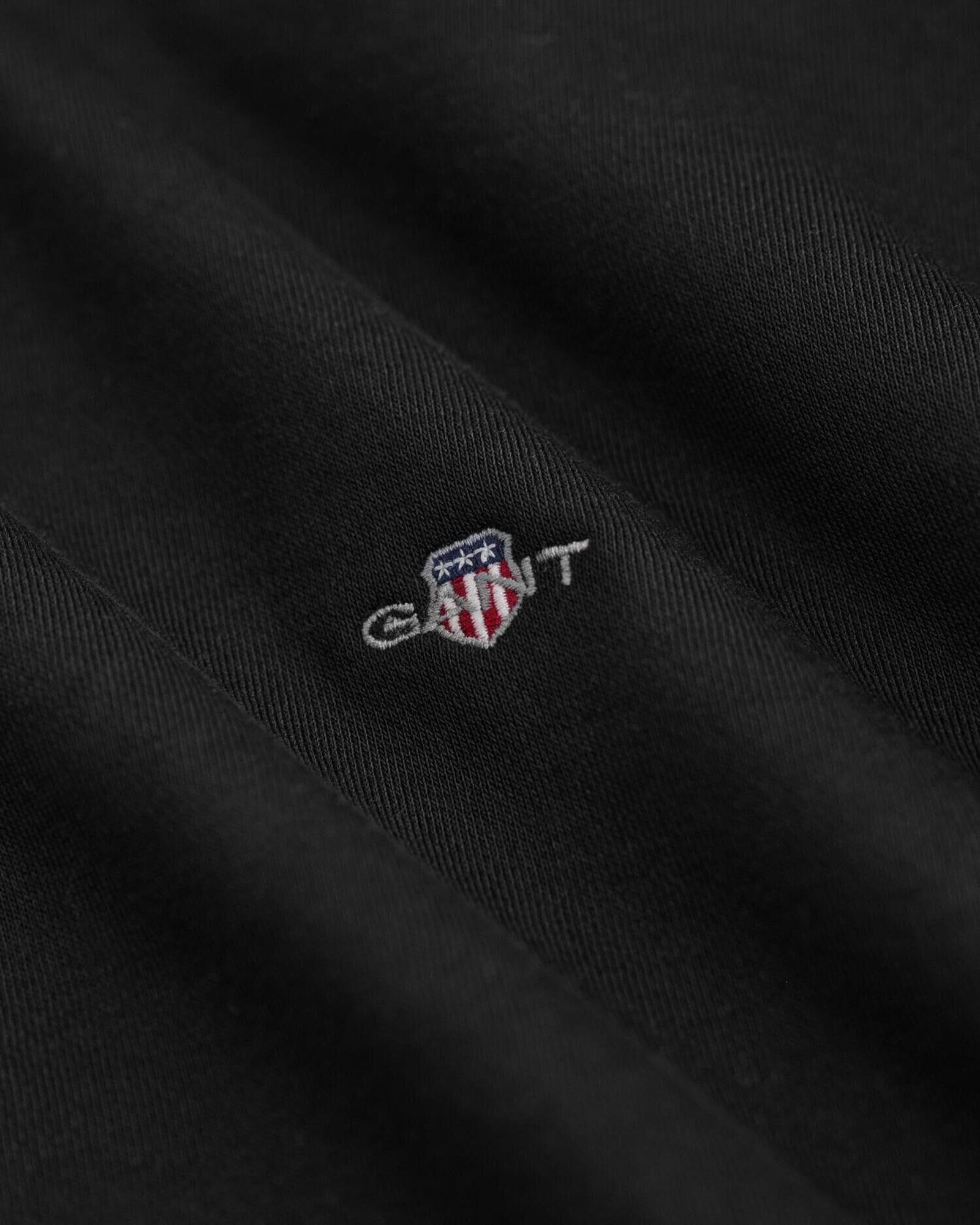 GANT Kadın Siyah Relaxed Fit Bisiklet Yaka Sweatshirt