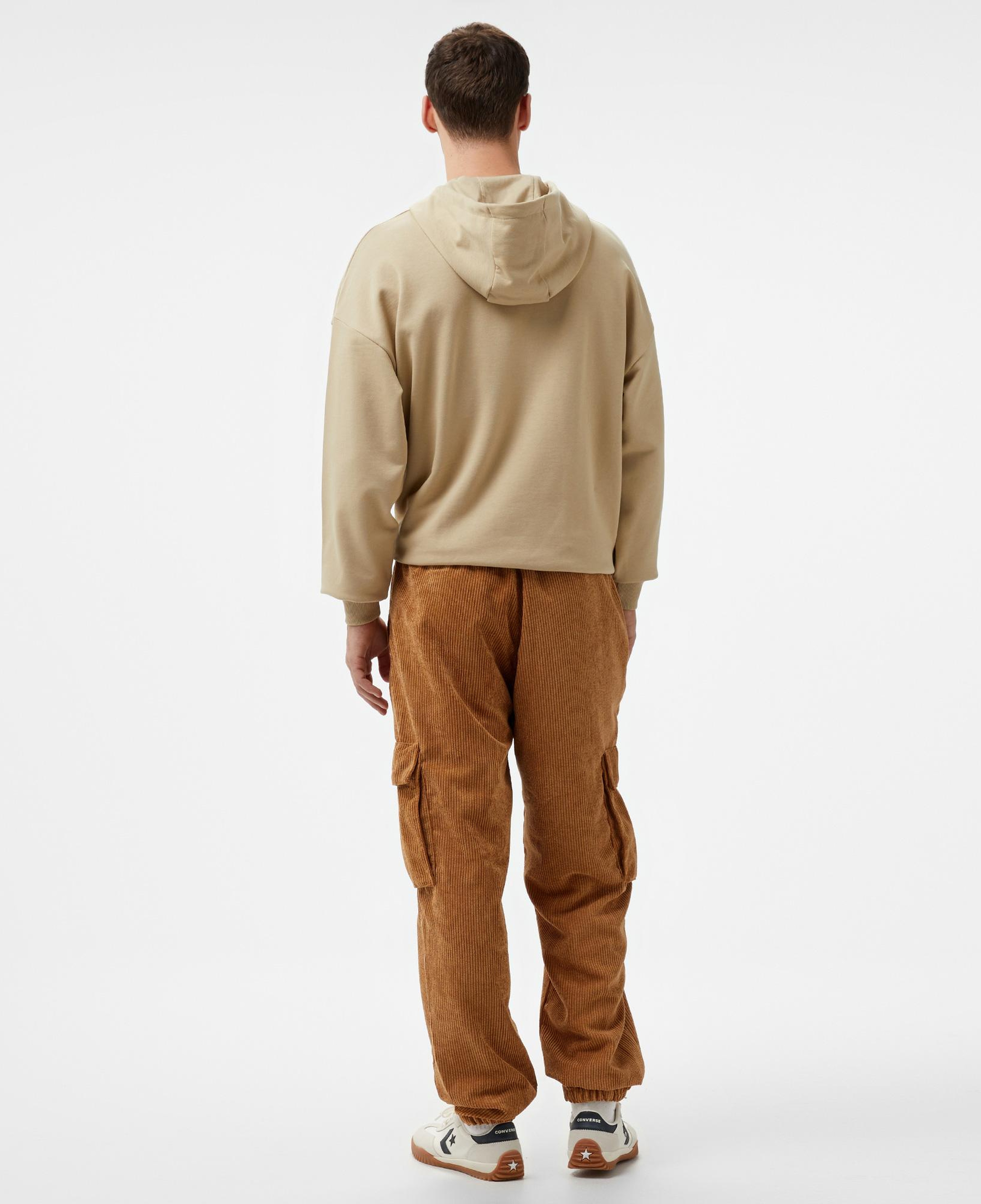 UNITED4 Velvet Erkek Kahverengi Cargo Pantolon