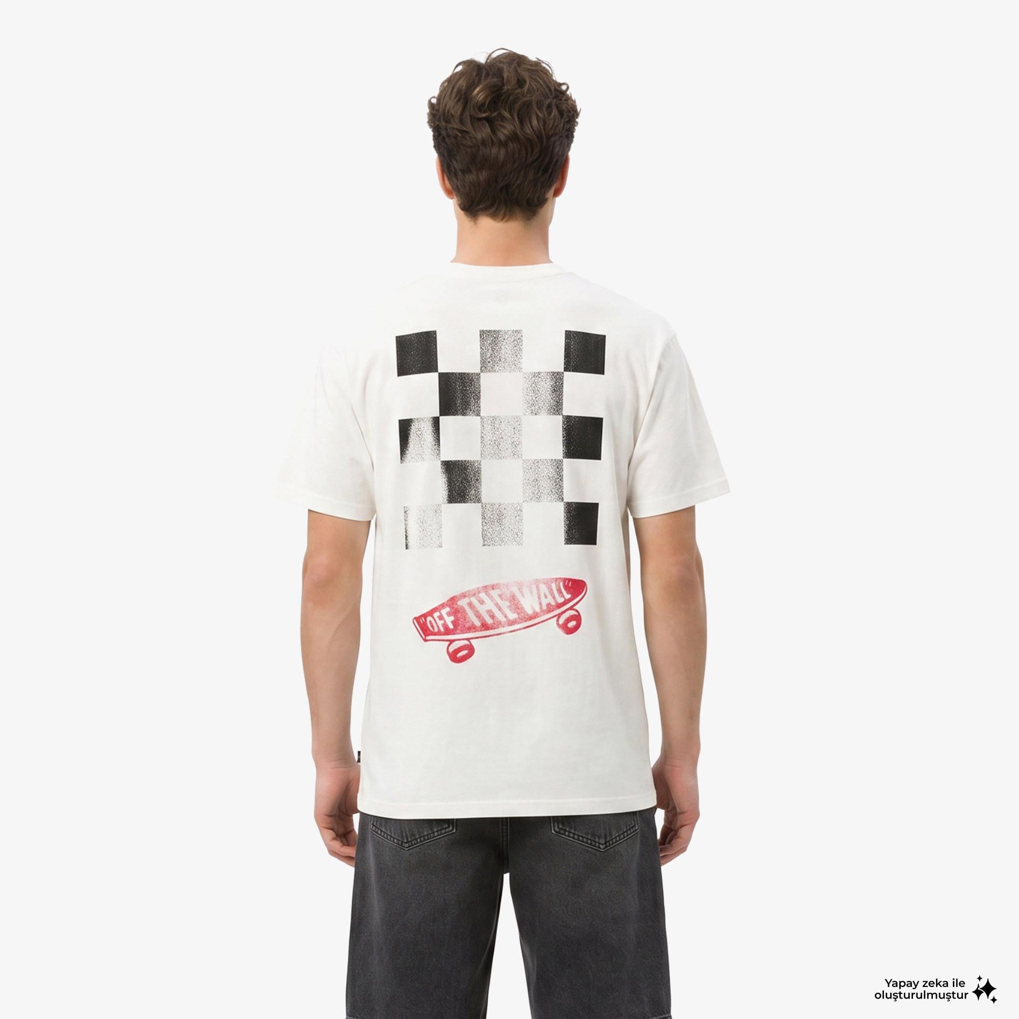 Vans Full Deck Erkek Beyaz T-Shirt