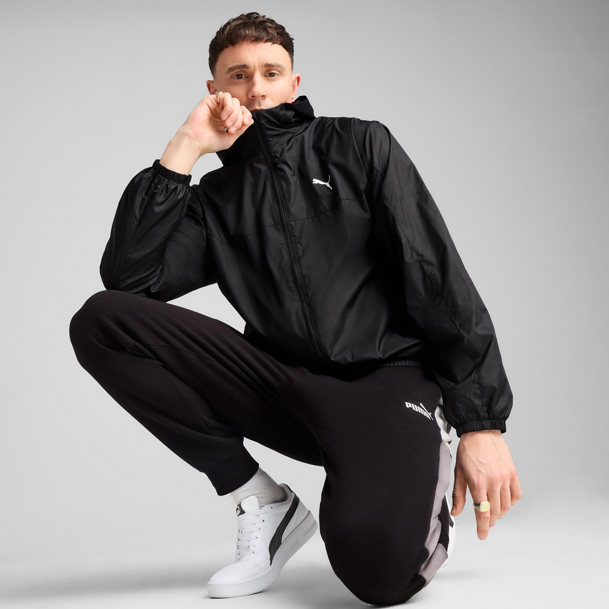 Puma Ess Regular Windbreaker Erkek Siyah Yağmurluk