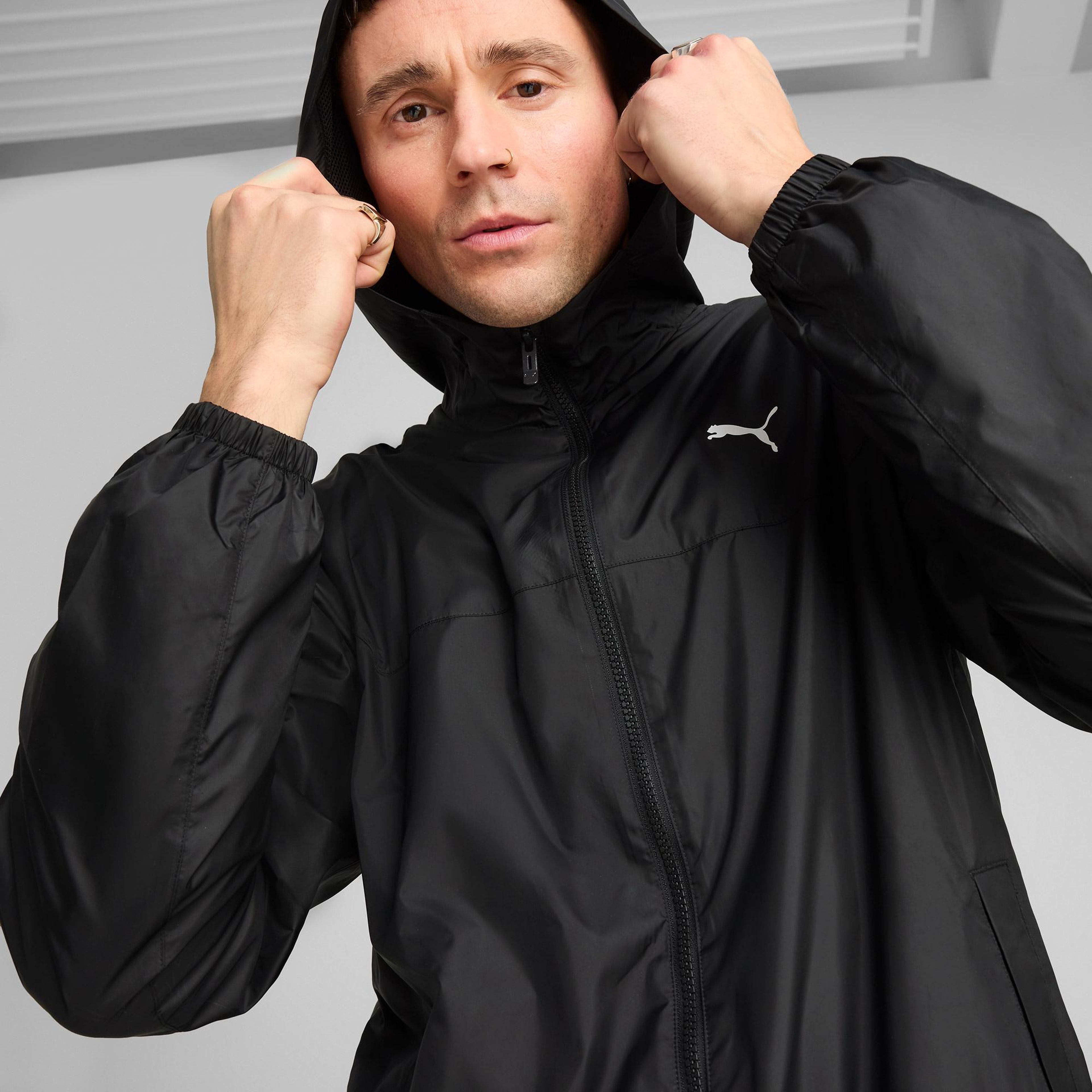 Puma Ess Regular Windbreaker Erkek Siyah Yağmurluk