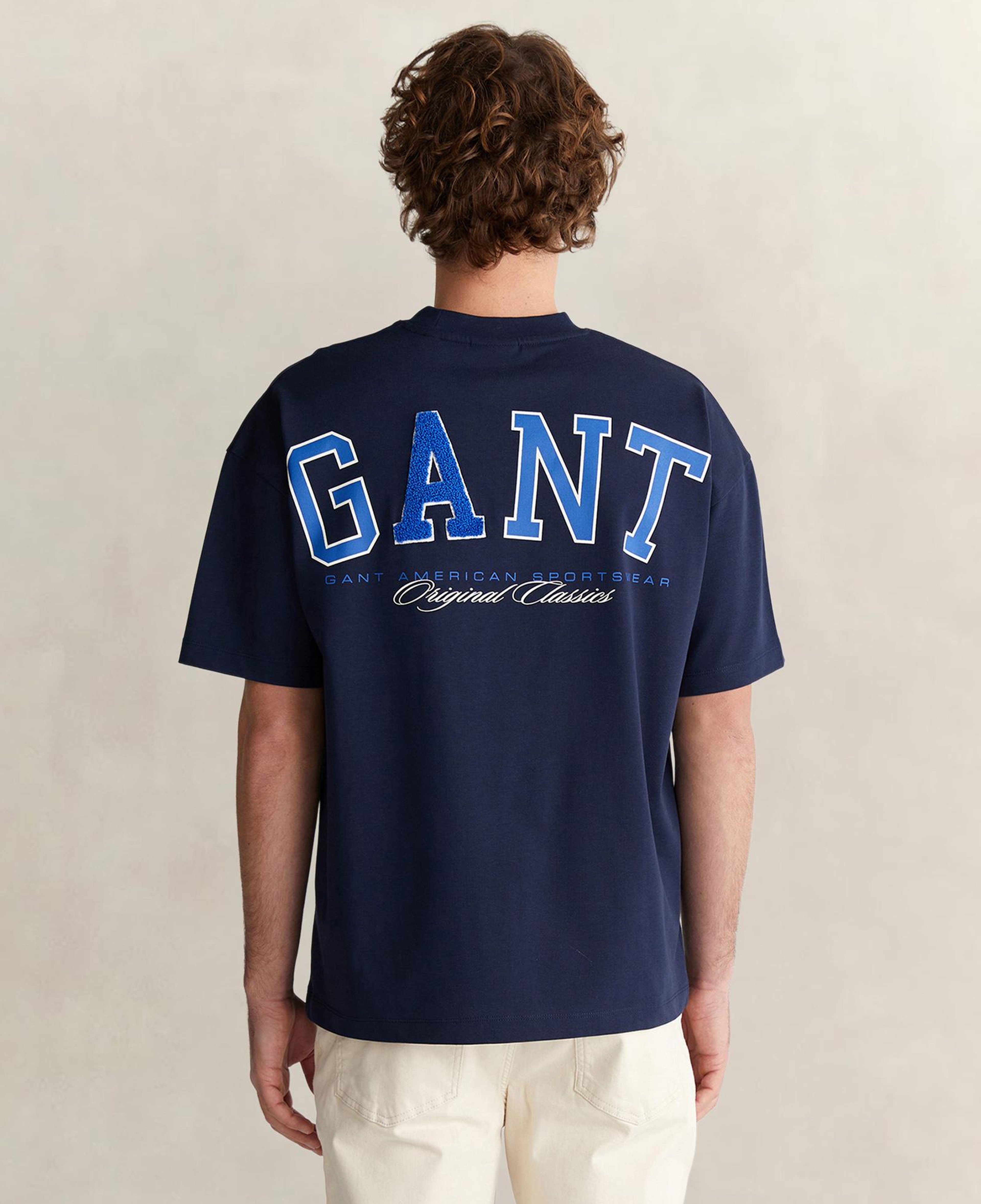 GANT Erkek Lacivert Kısa Kollu T-Shirt