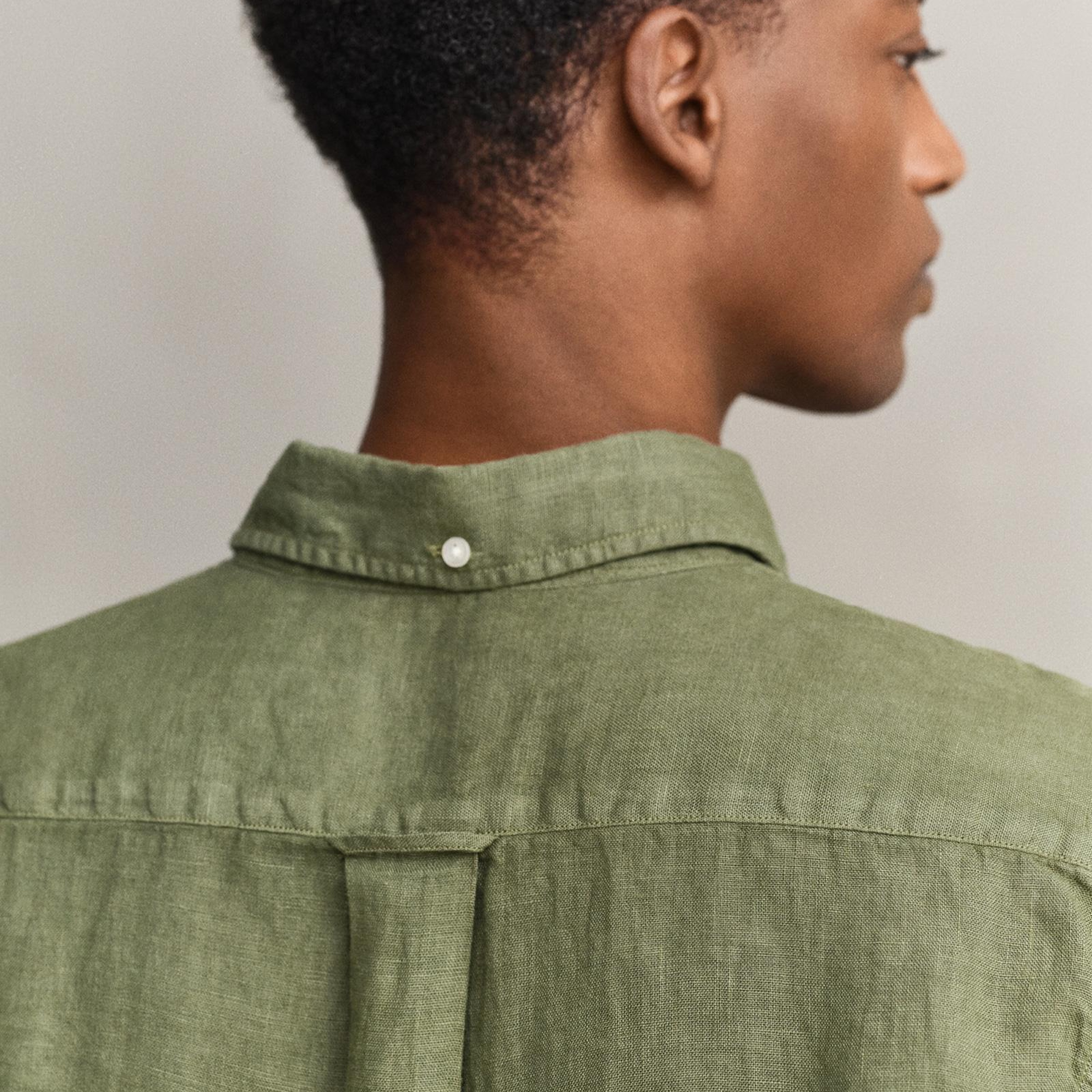 GANT Erkek Yeşil Regular Fit Gömlek