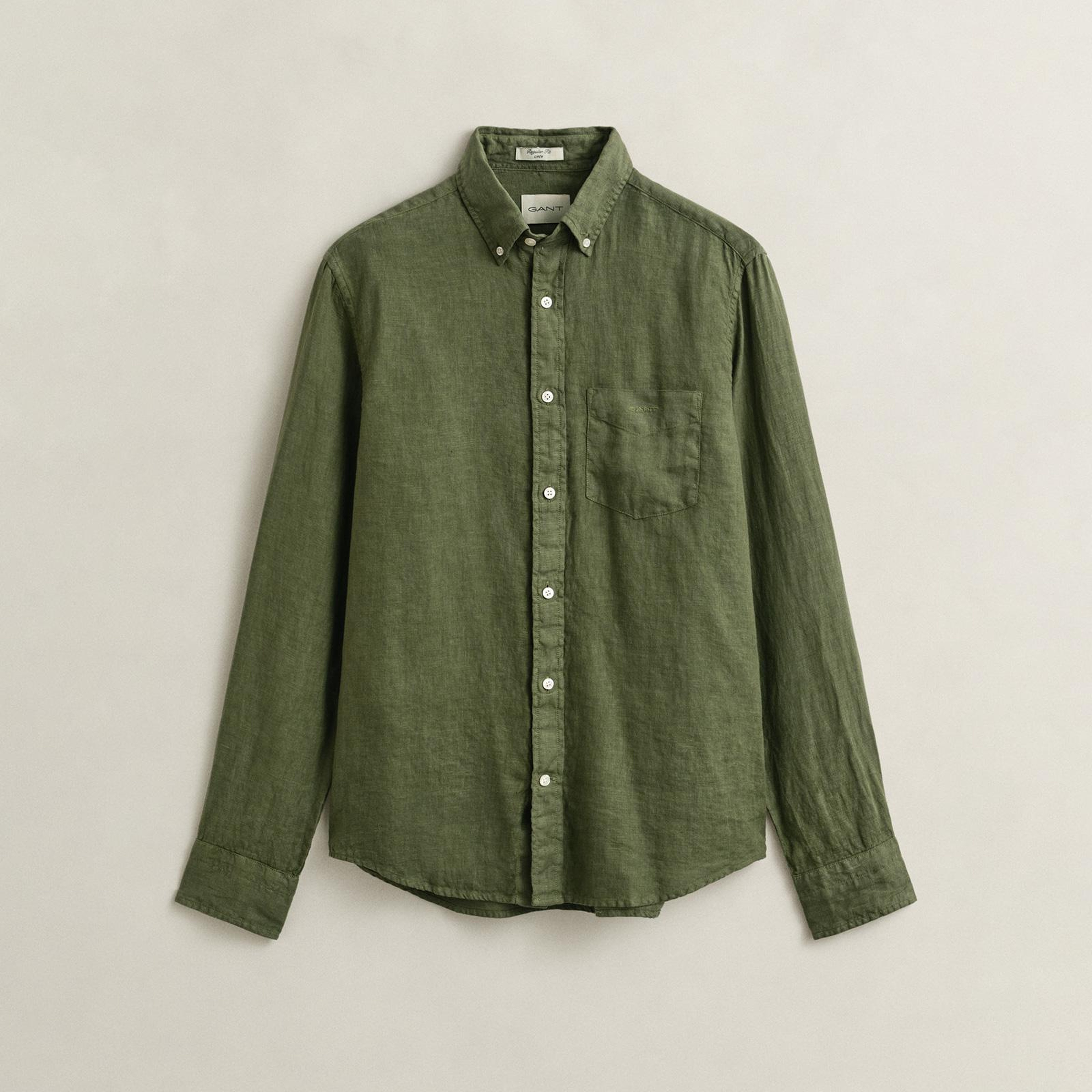 GANT Erkek Yeşil Regular Fit Gömlek