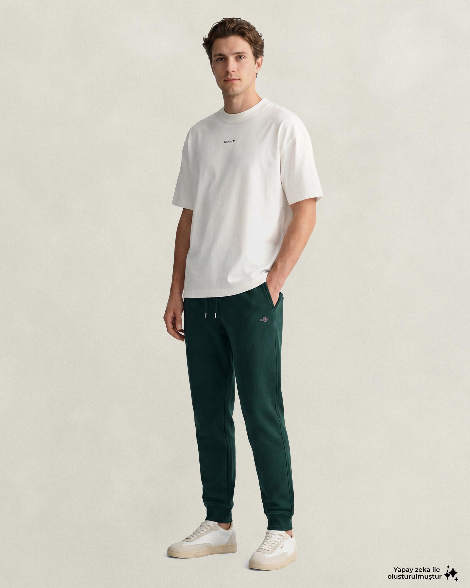 GANT Erkek Yeşil Regular Fit Eşofman Altı