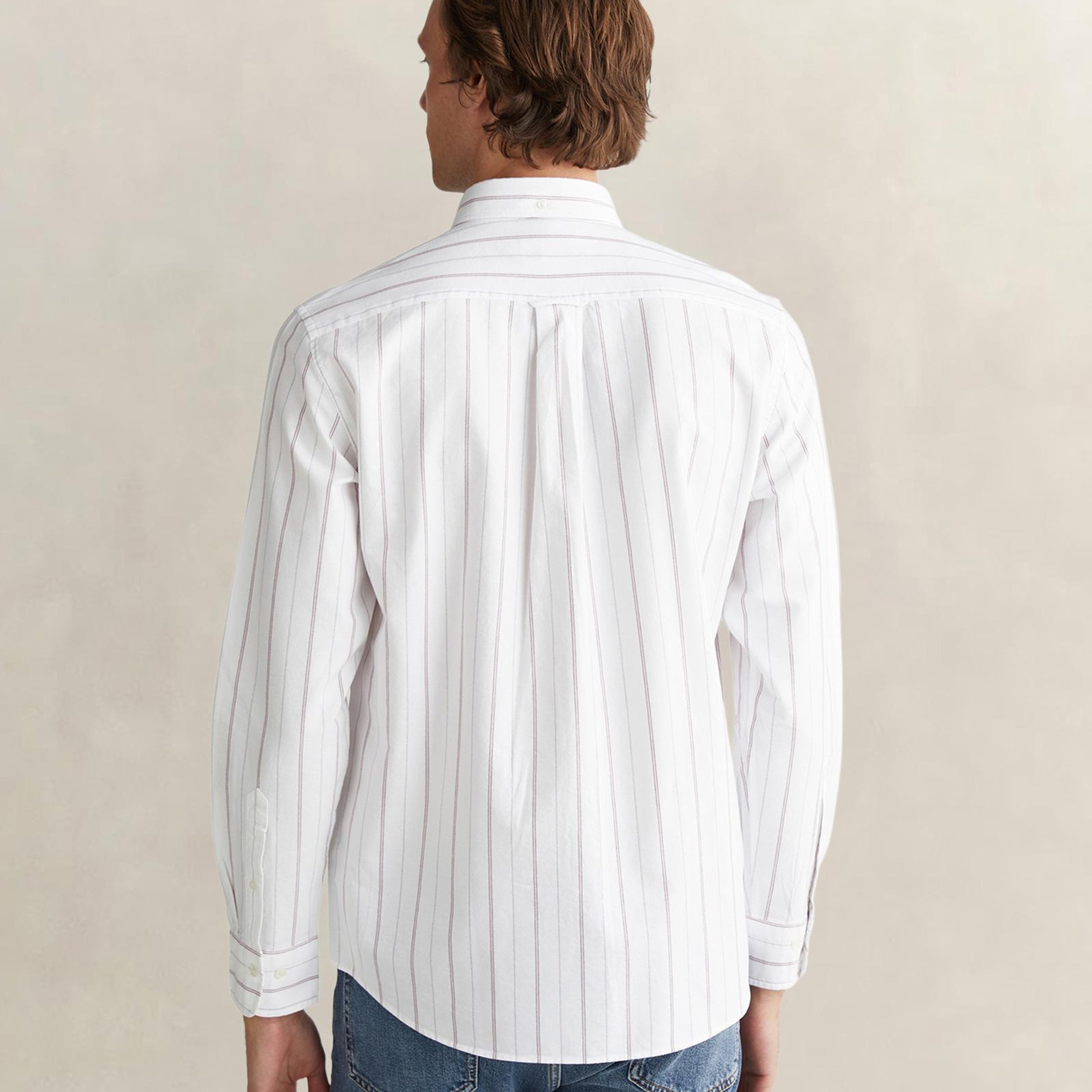 GANT Erkek Beyaz Regular Fit Düğmeli Gömlek