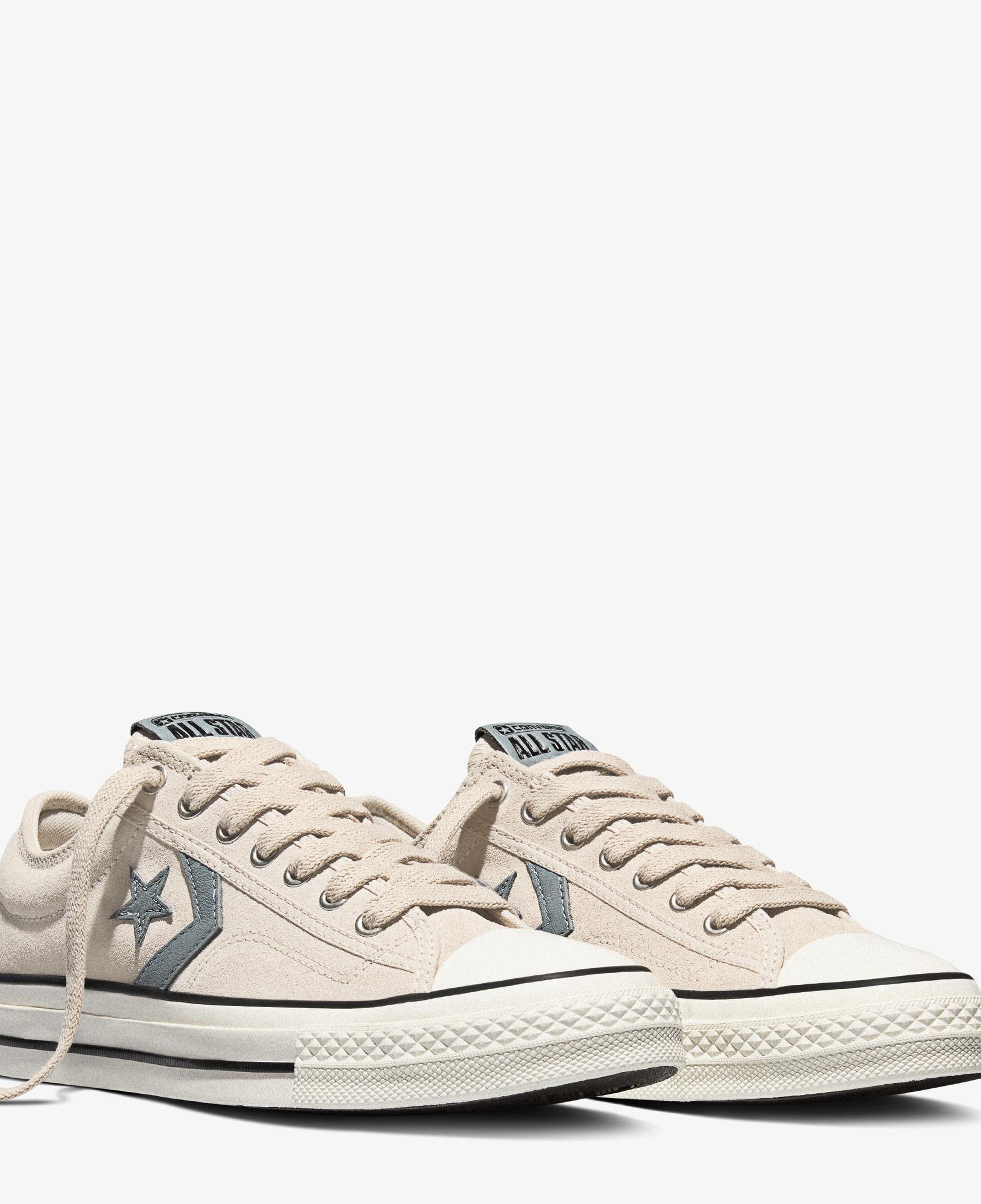 Converse Star Player 76 Unisex Krem Süet Sneaker