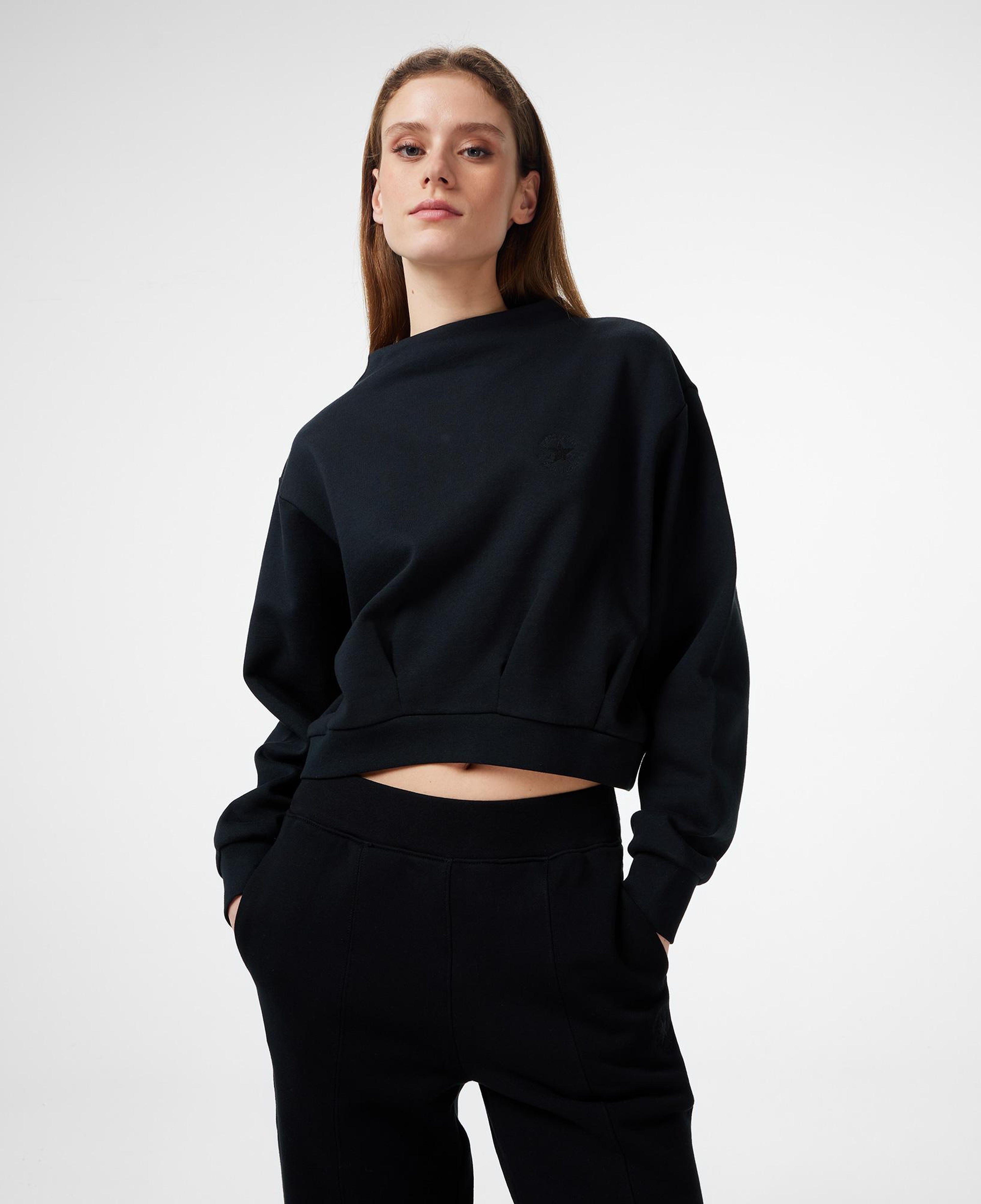 Converse Kadın Siyah Sweatshirt