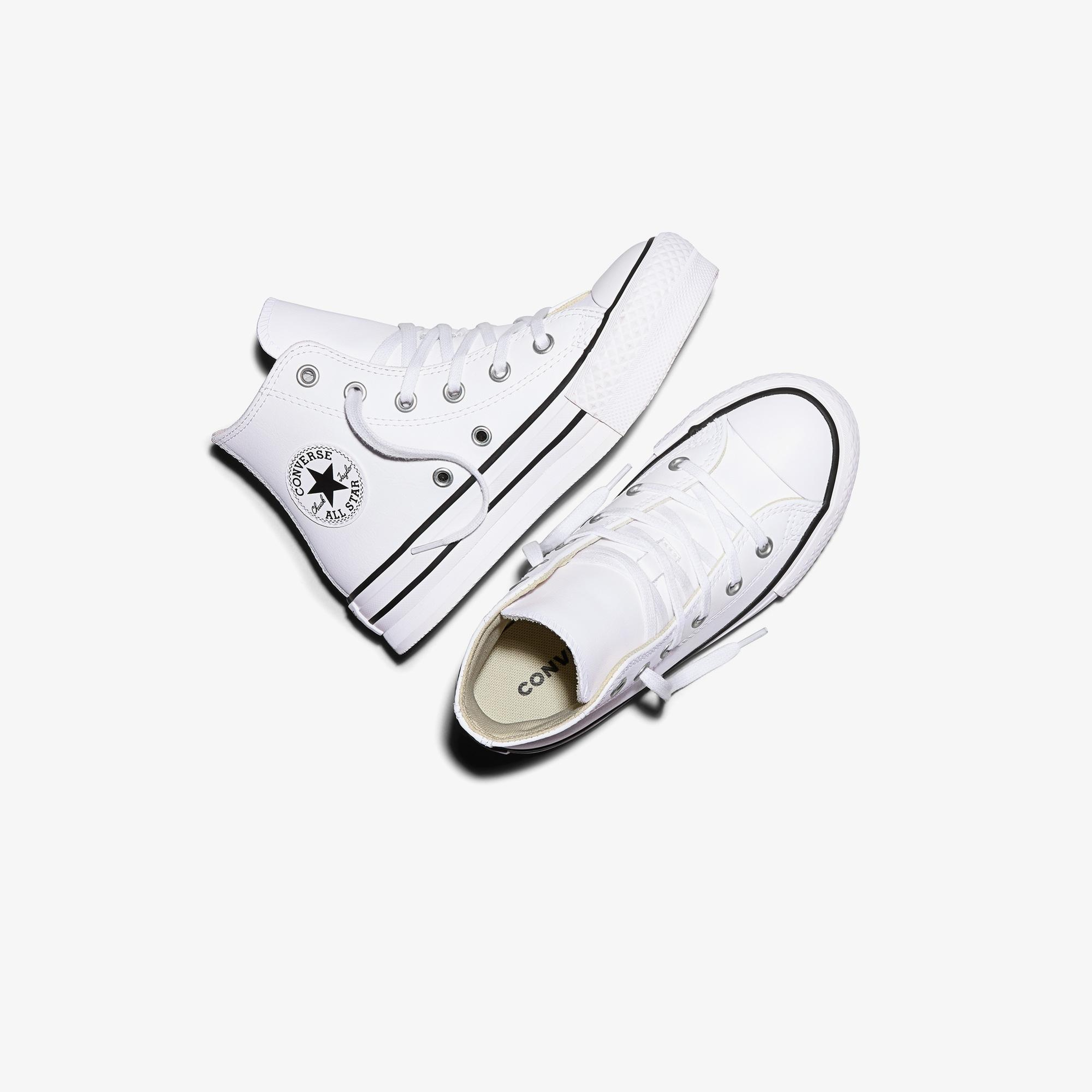 Converse Chuck Taylor All Star EVA Lift Çocuk Beyaz Deri Sneaker