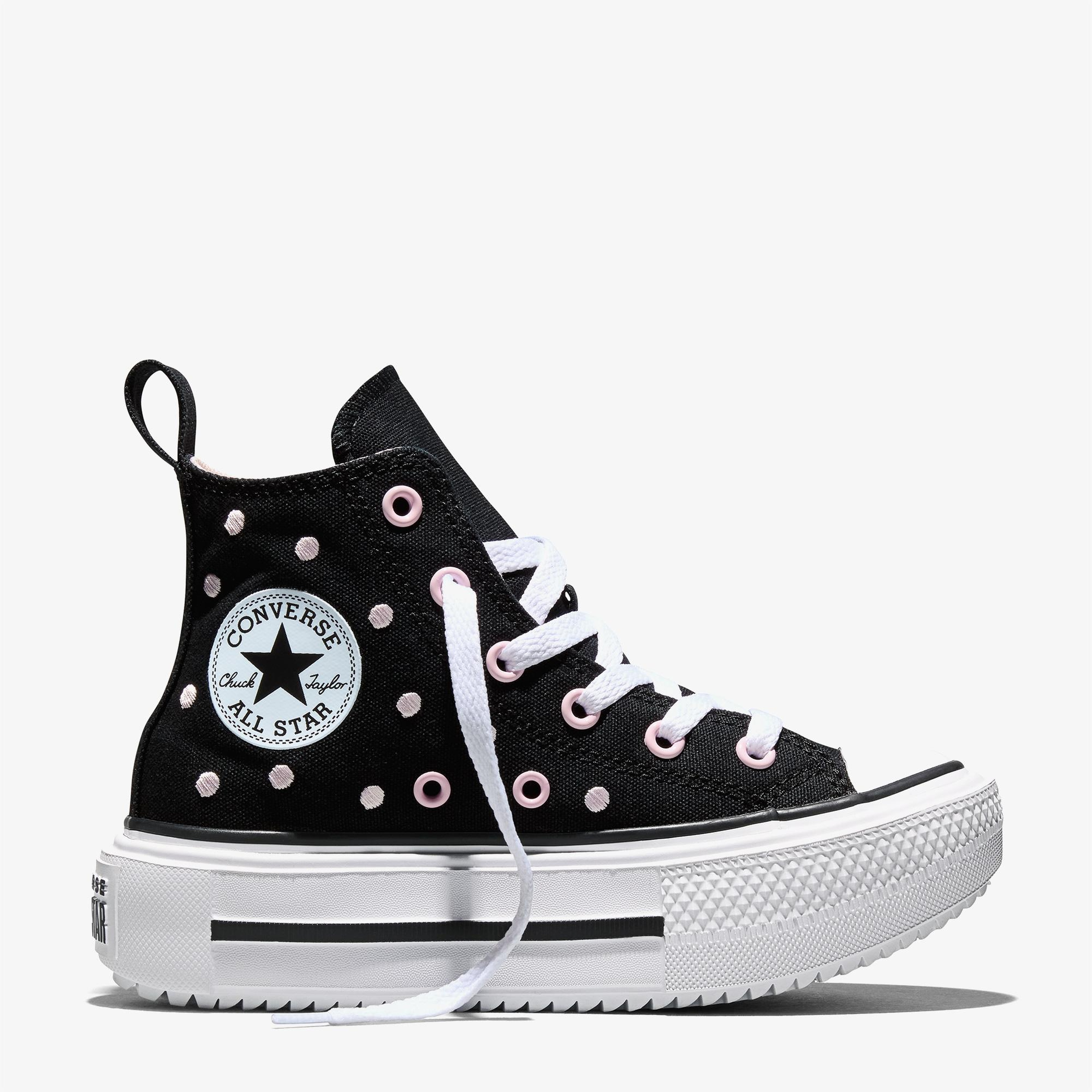 Converse Chuck Taylor All Star Lift Double Stack Çocuk Siyah Sneaker