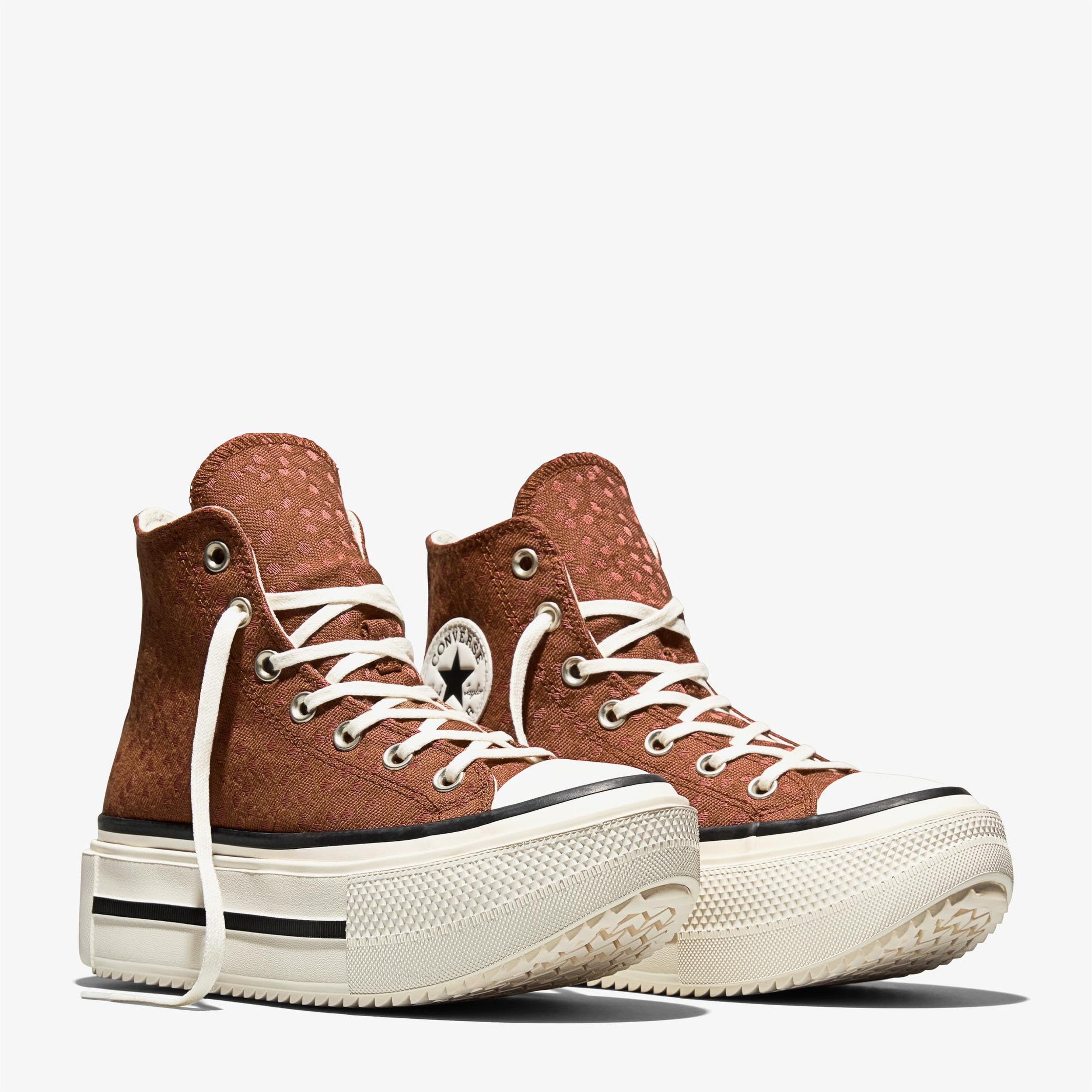 Converse Chuck Taylor All Star Lift Double Stack Unisex Kahverengi Sneaker