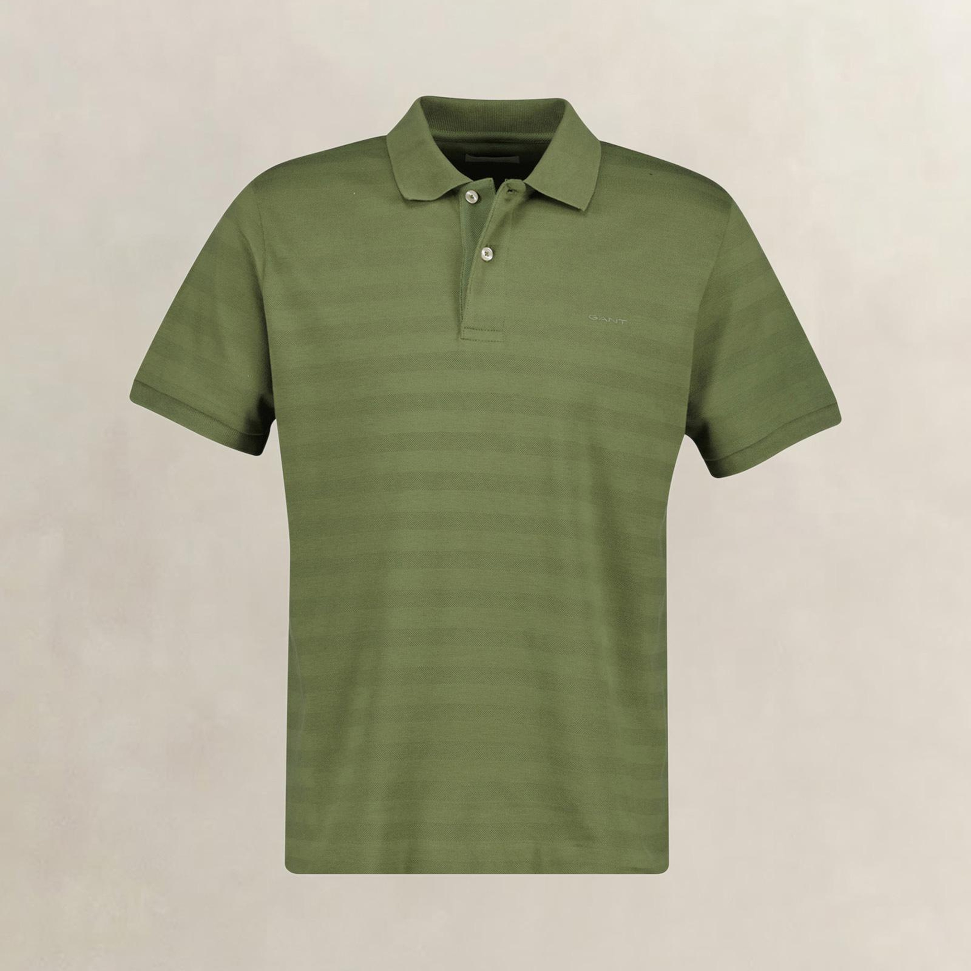 GANT Erkek Yeşil Regular Fit Polo Yaka T-Shirt