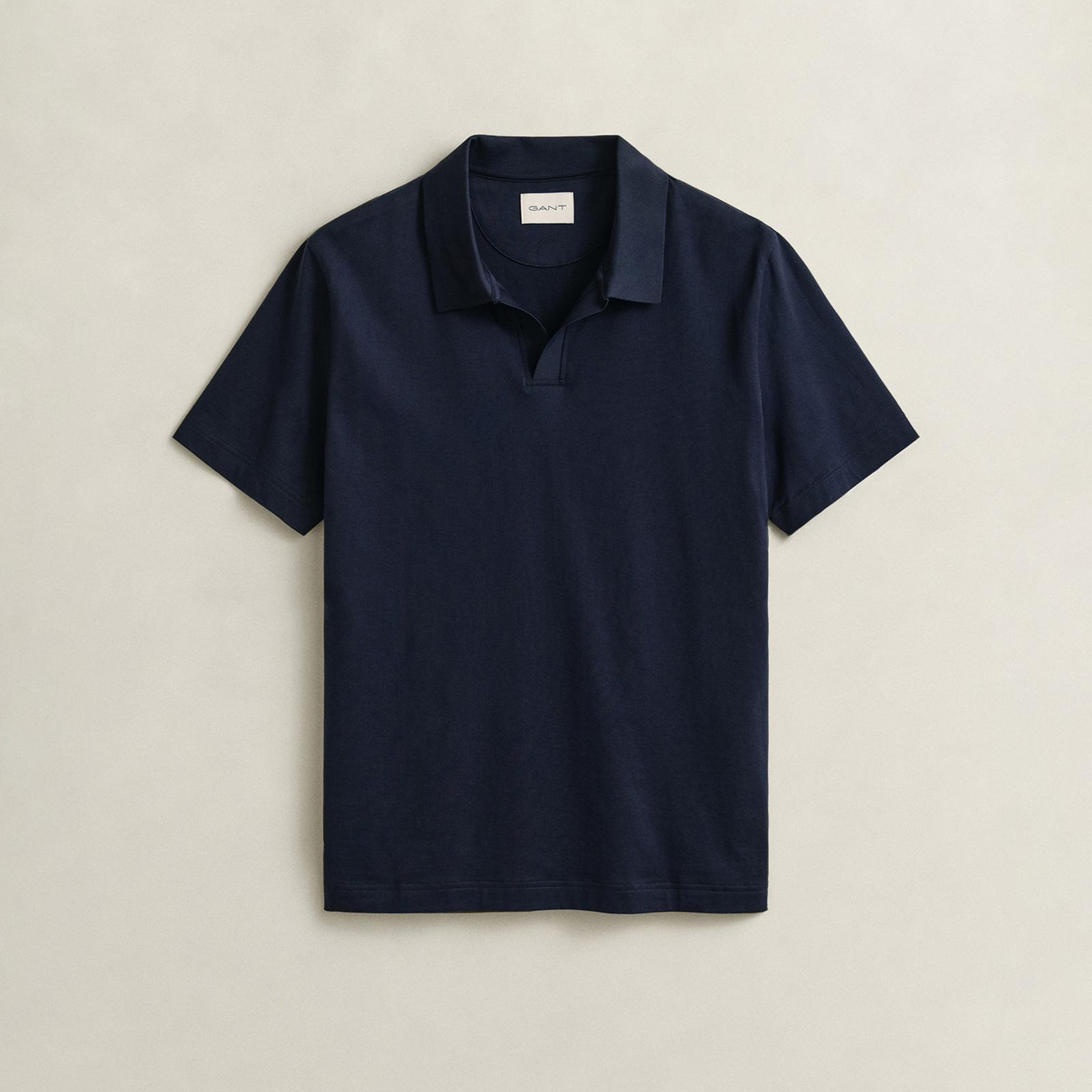 GANT Erkek Lacivert Regular Fit Polo Yaka T-Shirt