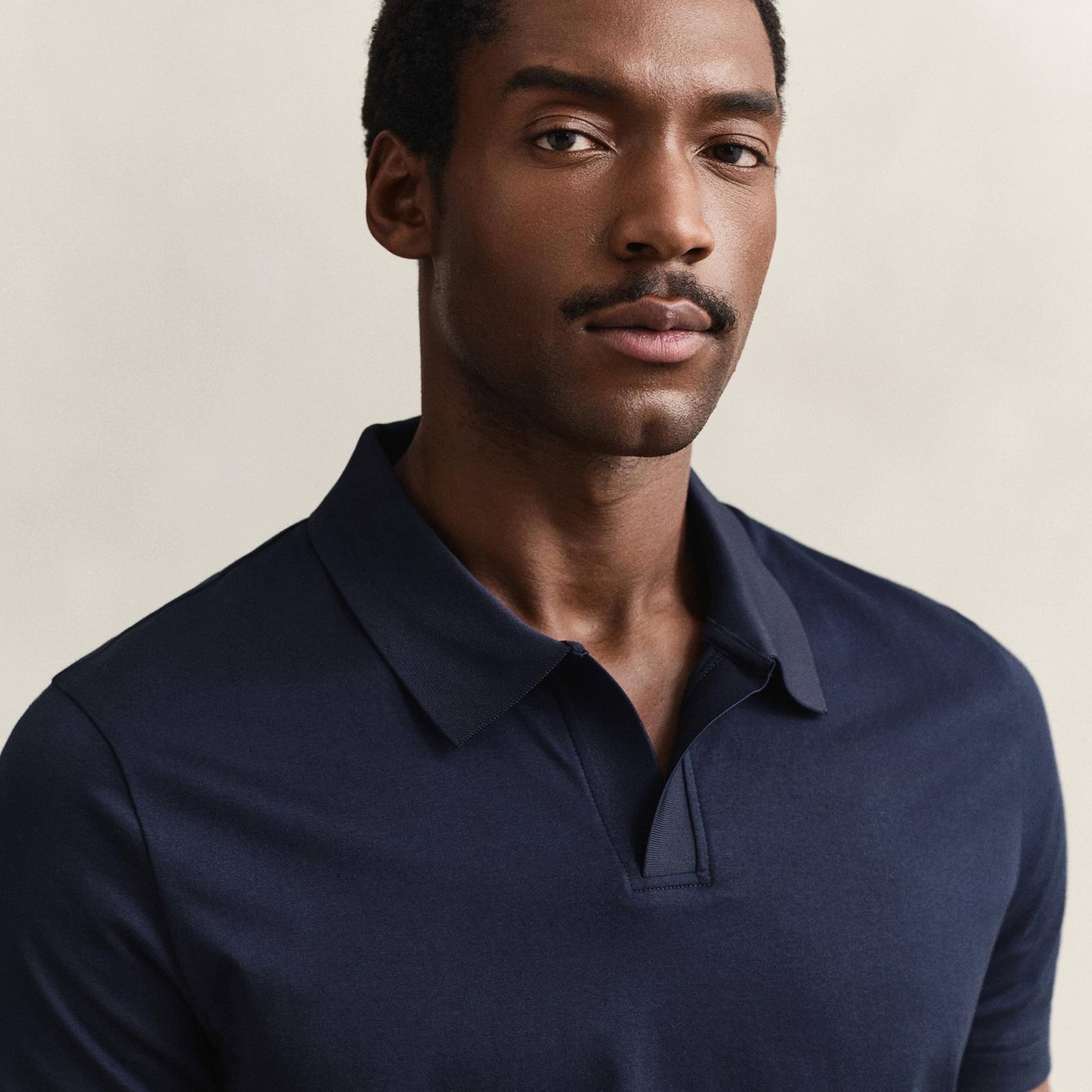 GANT Erkek Lacivert Regular Fit Polo Yaka T-Shirt