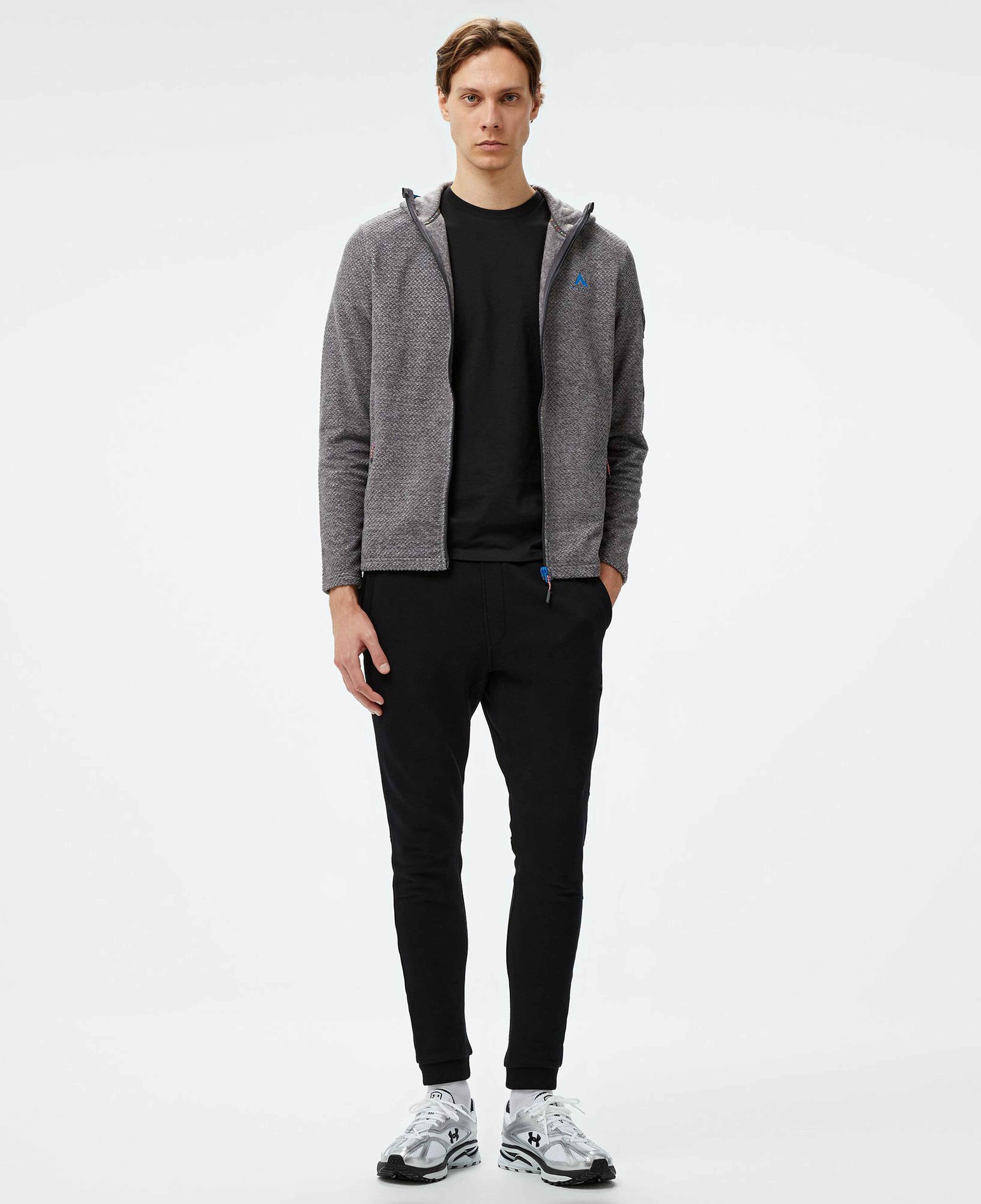 McKinley Hucture II Fz Erkek Gri Outdoor Sweatshirt