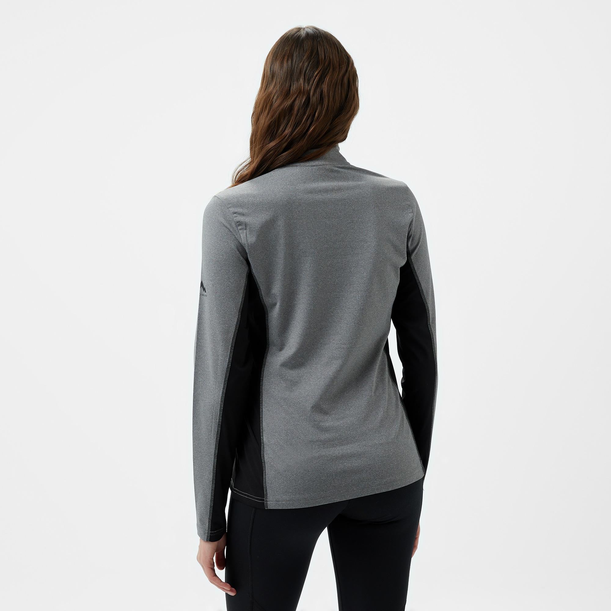 McKinley Andrea 1/2 Zip Kadın Gri Outdoor Polar