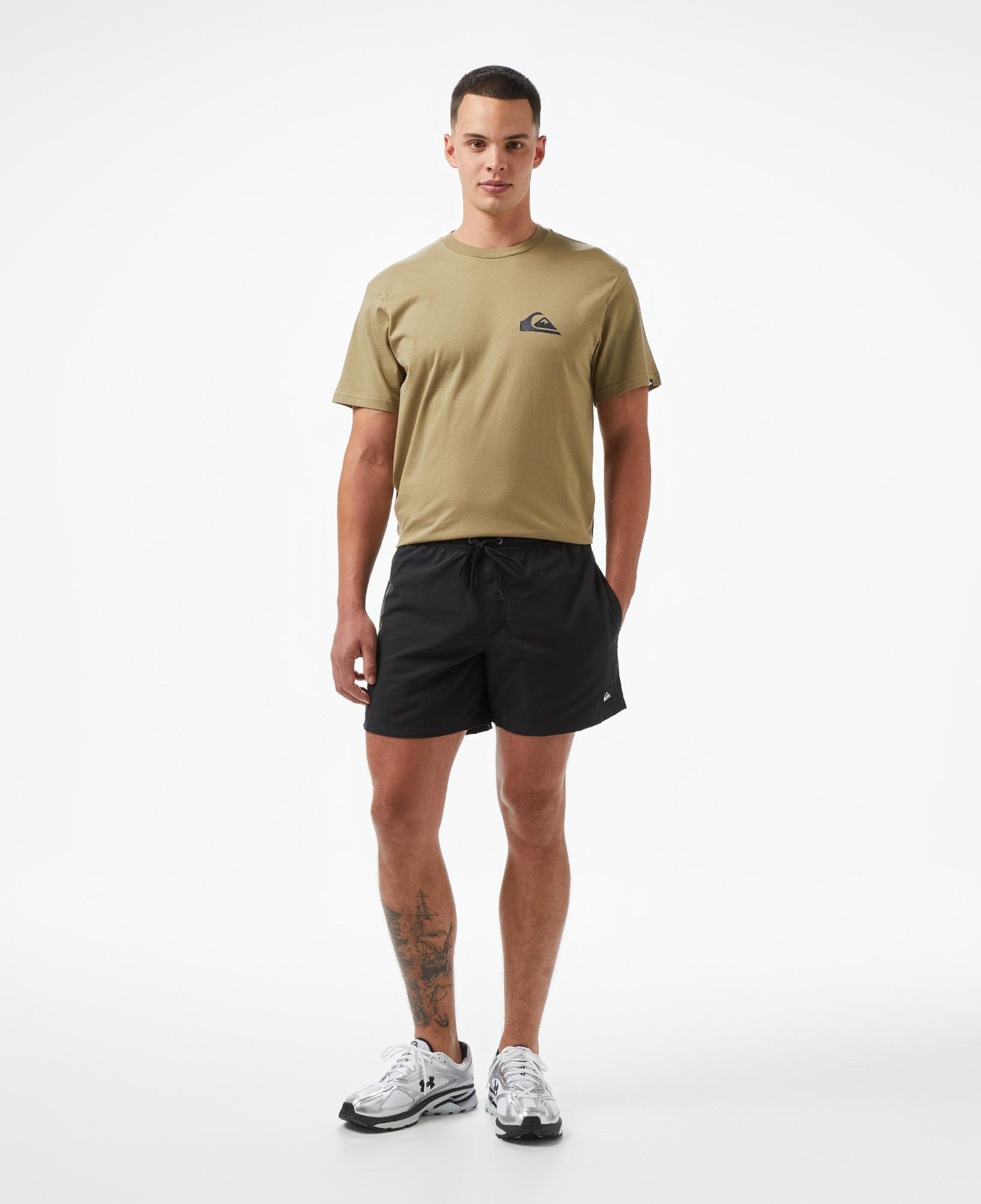 Quiksilver Everyday Solid Volley 15 Erkek Siyah Deniz Şortu