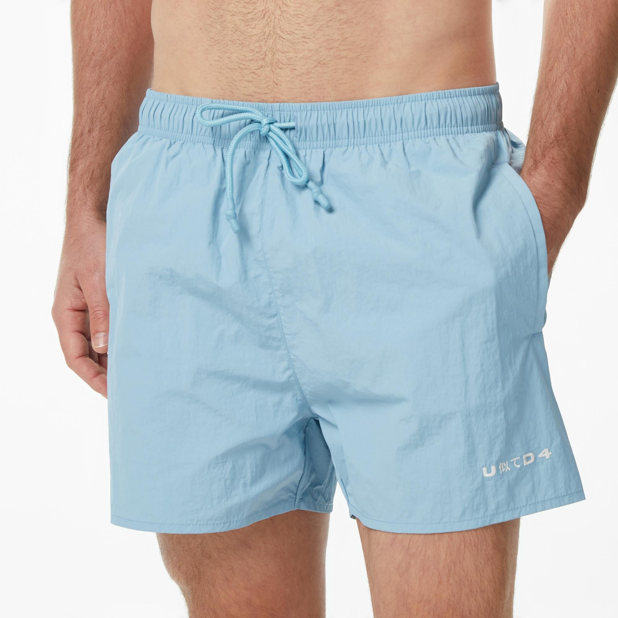 UNITED4 Comfort Fit Erkek Mavi Deniz Şortu