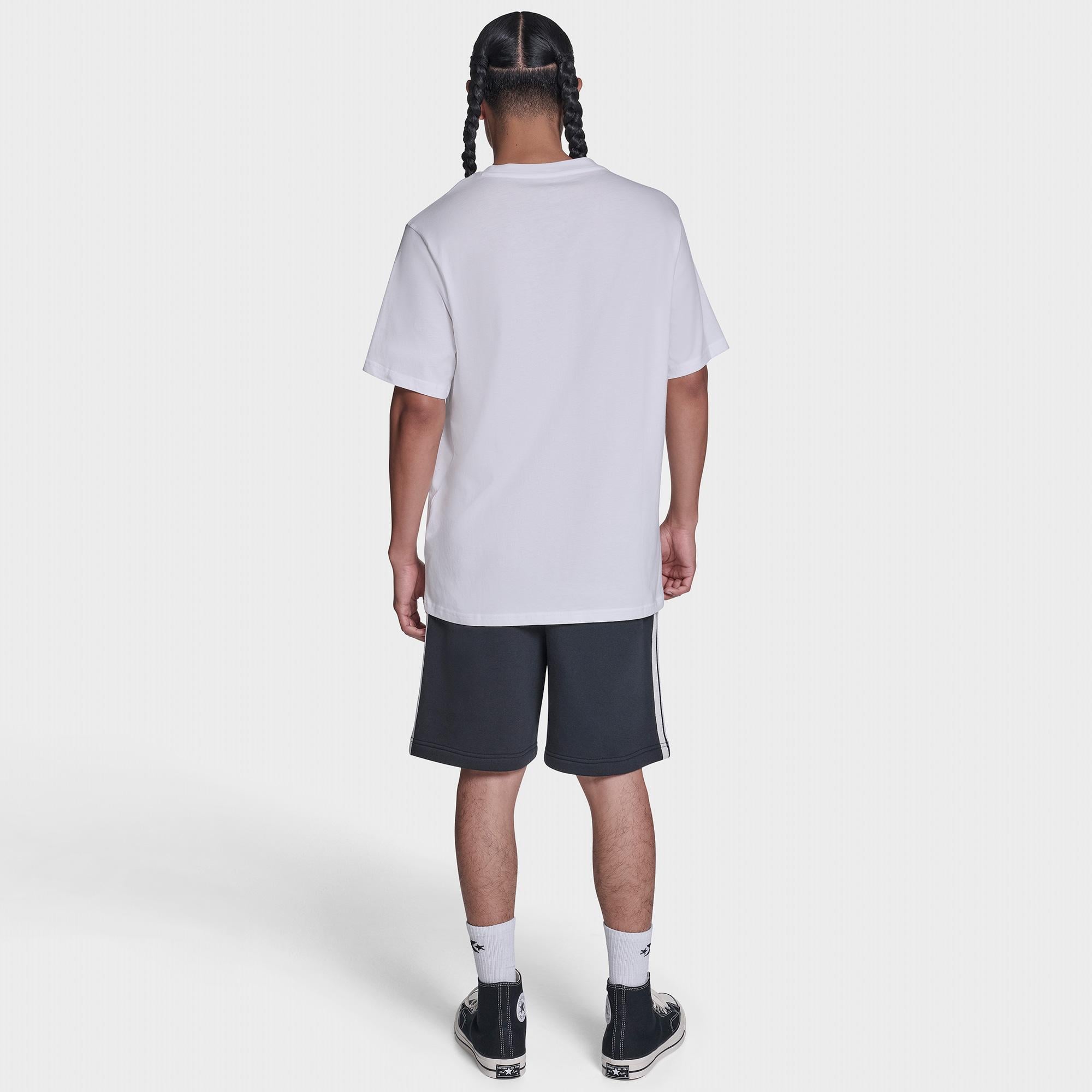 Converse Erkek Beyaz Kırık Bardak Logolu T-Shirt