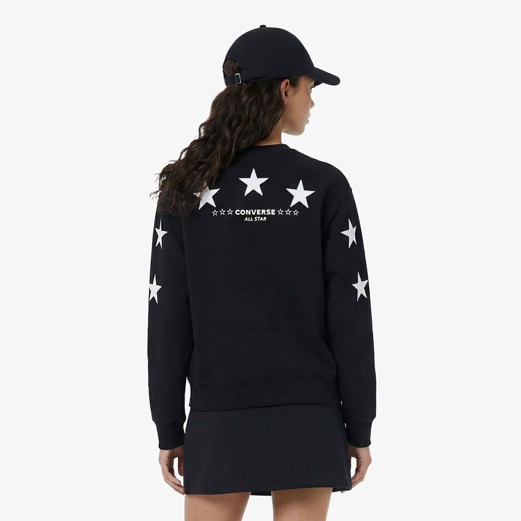 Converse Kadın Siyah Sweatshirt