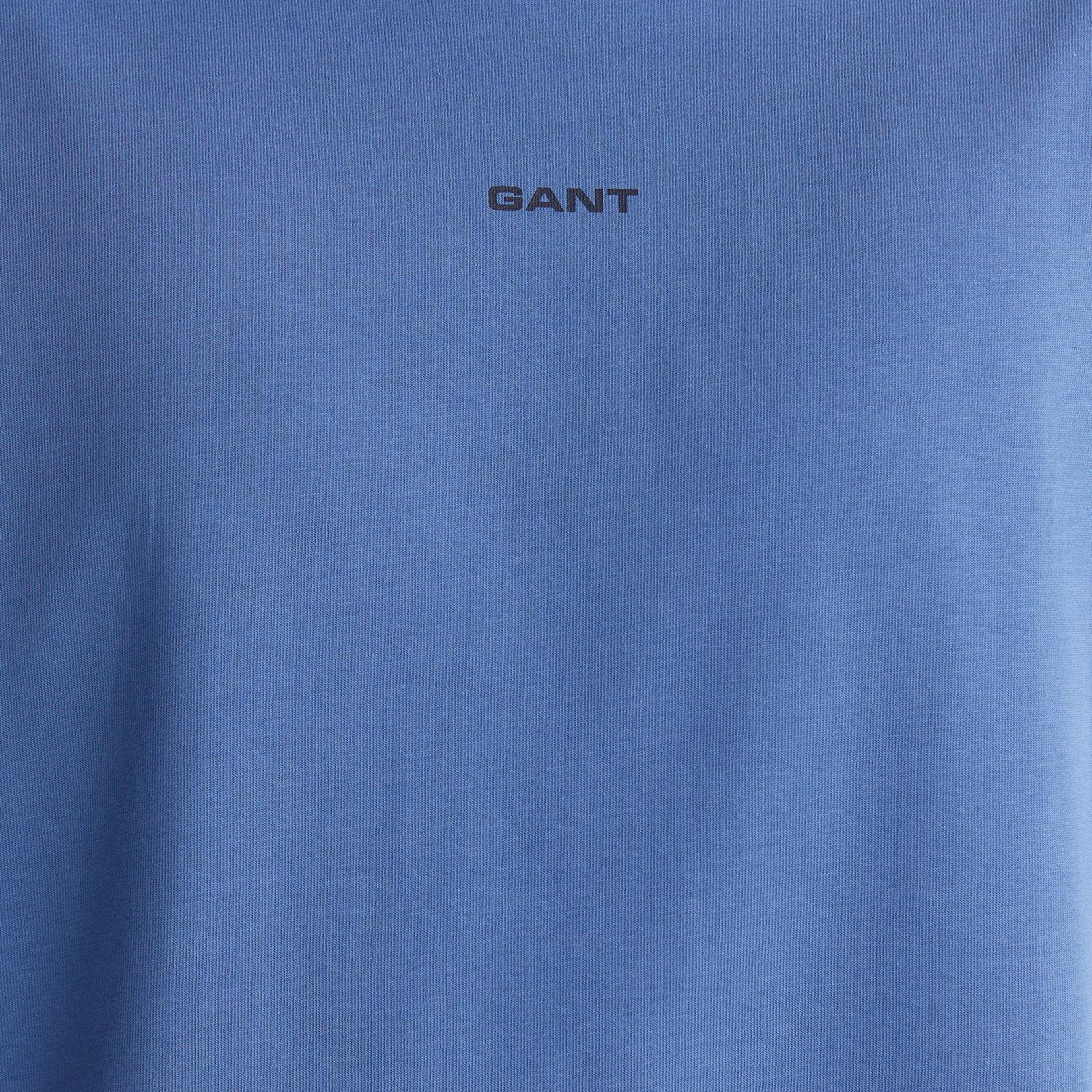 GANT Erkek Mavi Kısa Kollu T-Shirt
