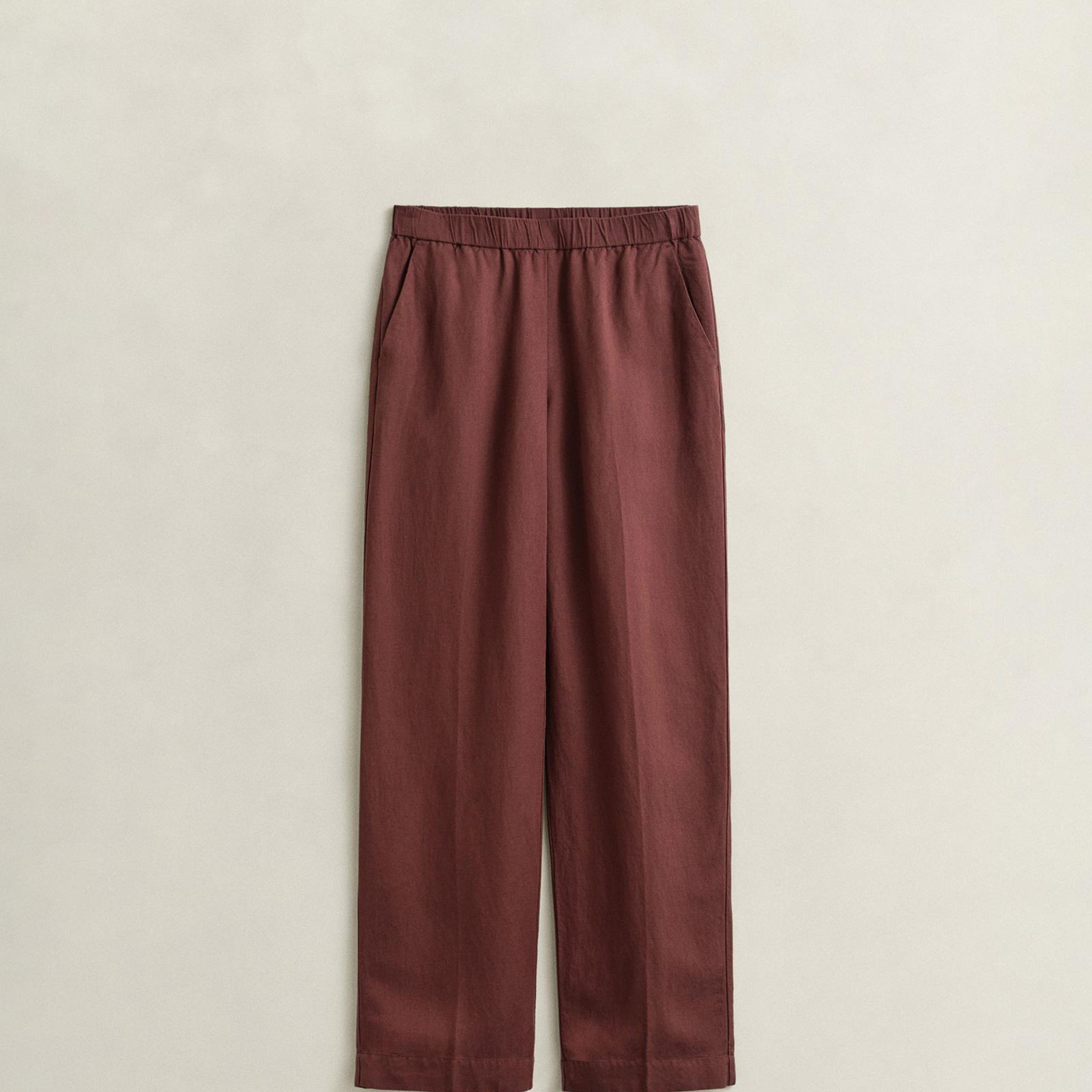GANT Kadın Kahverengi Relaxed Fit Pantolon