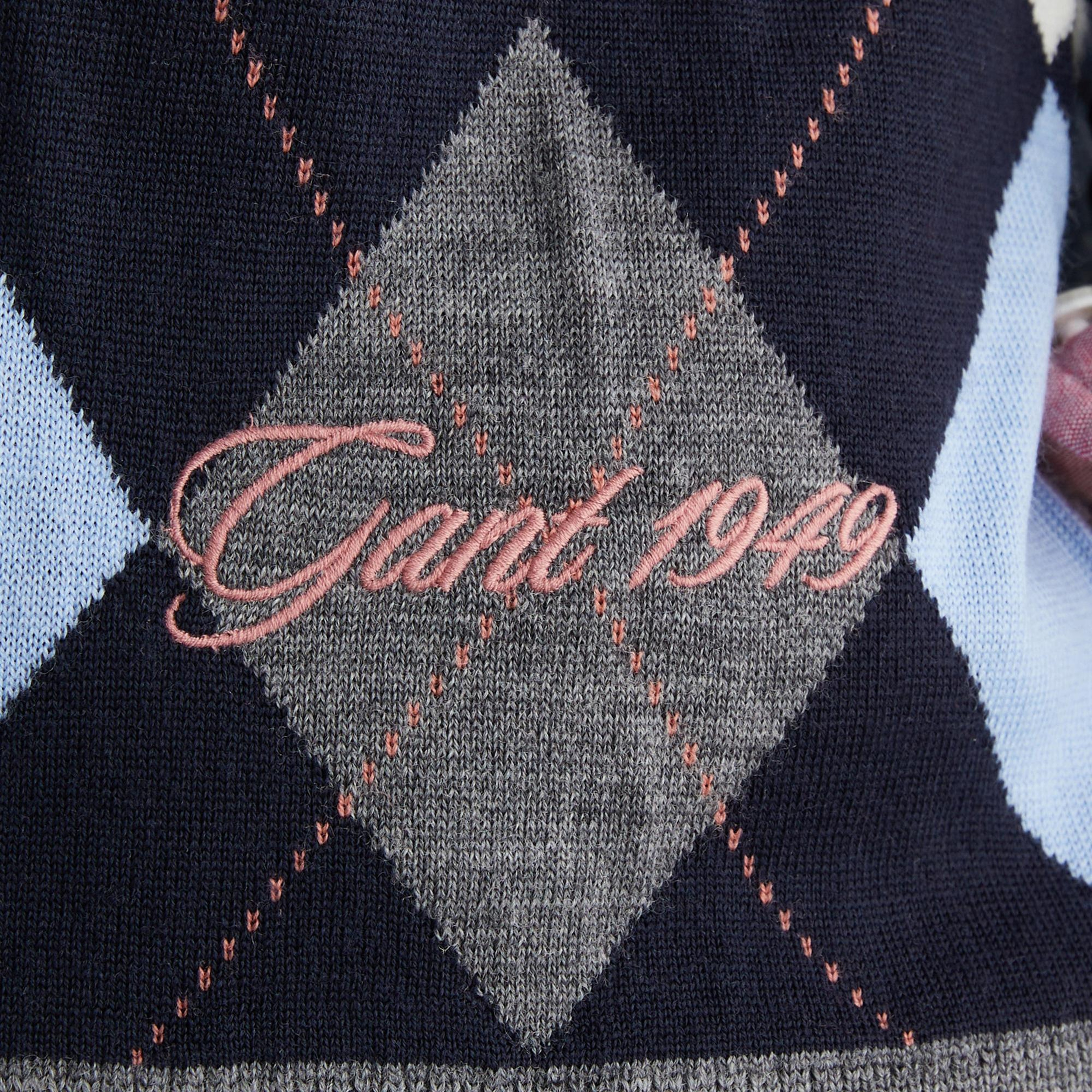 GANT Kadın Gri Regular Fit V Yaka Triko