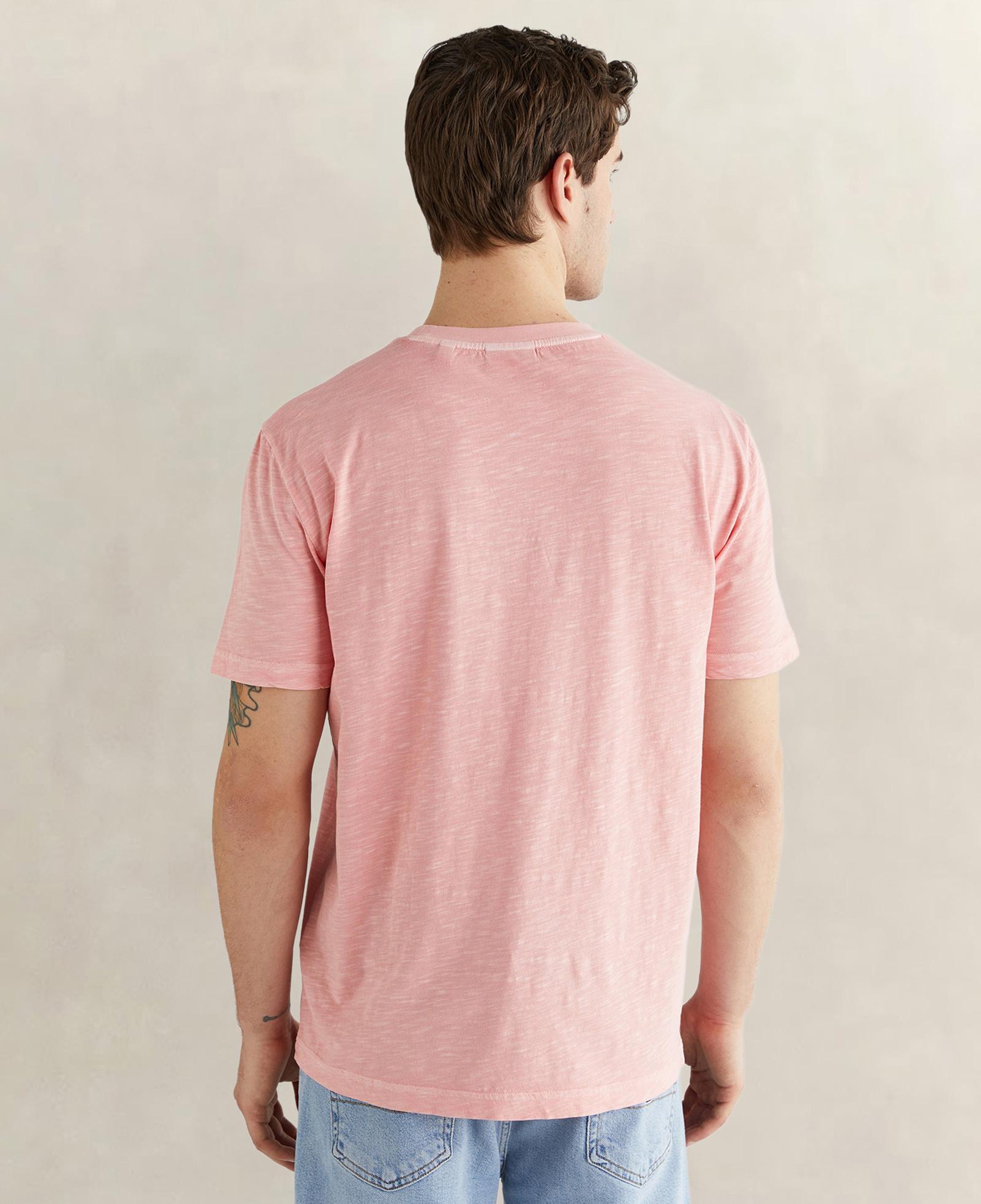 GANT Erkek Pembe Bisiklet Yaka Regular Fit T-Shirt