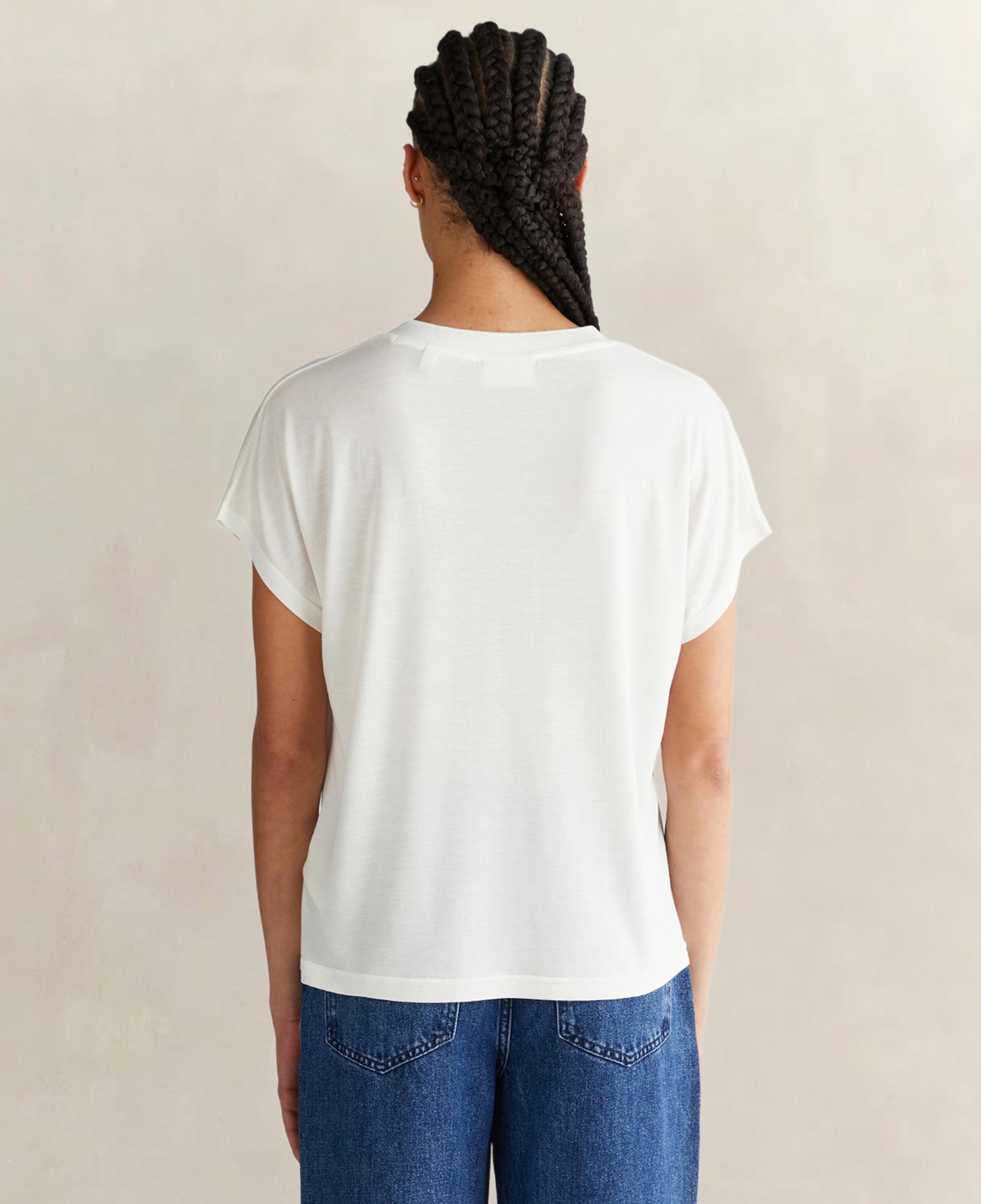 GANT Kadın Beyaz V Yaka Regular Fit T-Shirt