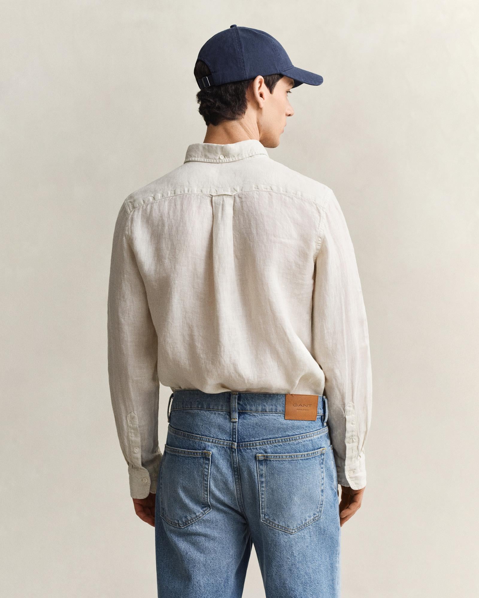 GANT Erkek Bej Regular Fit Gömlek