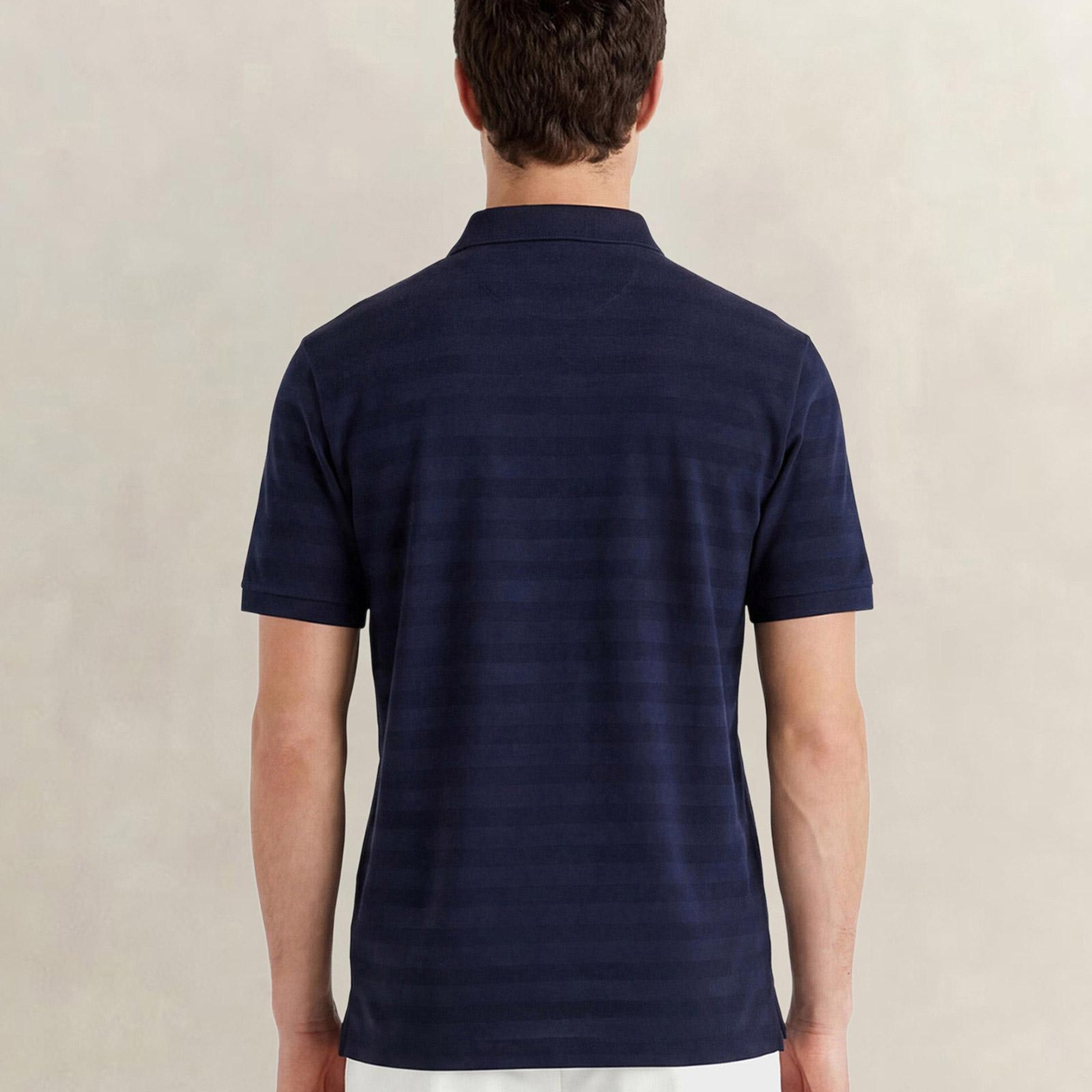 GANT Erkek Lacivert Regular Fit Polo Yaka T-Shirt
