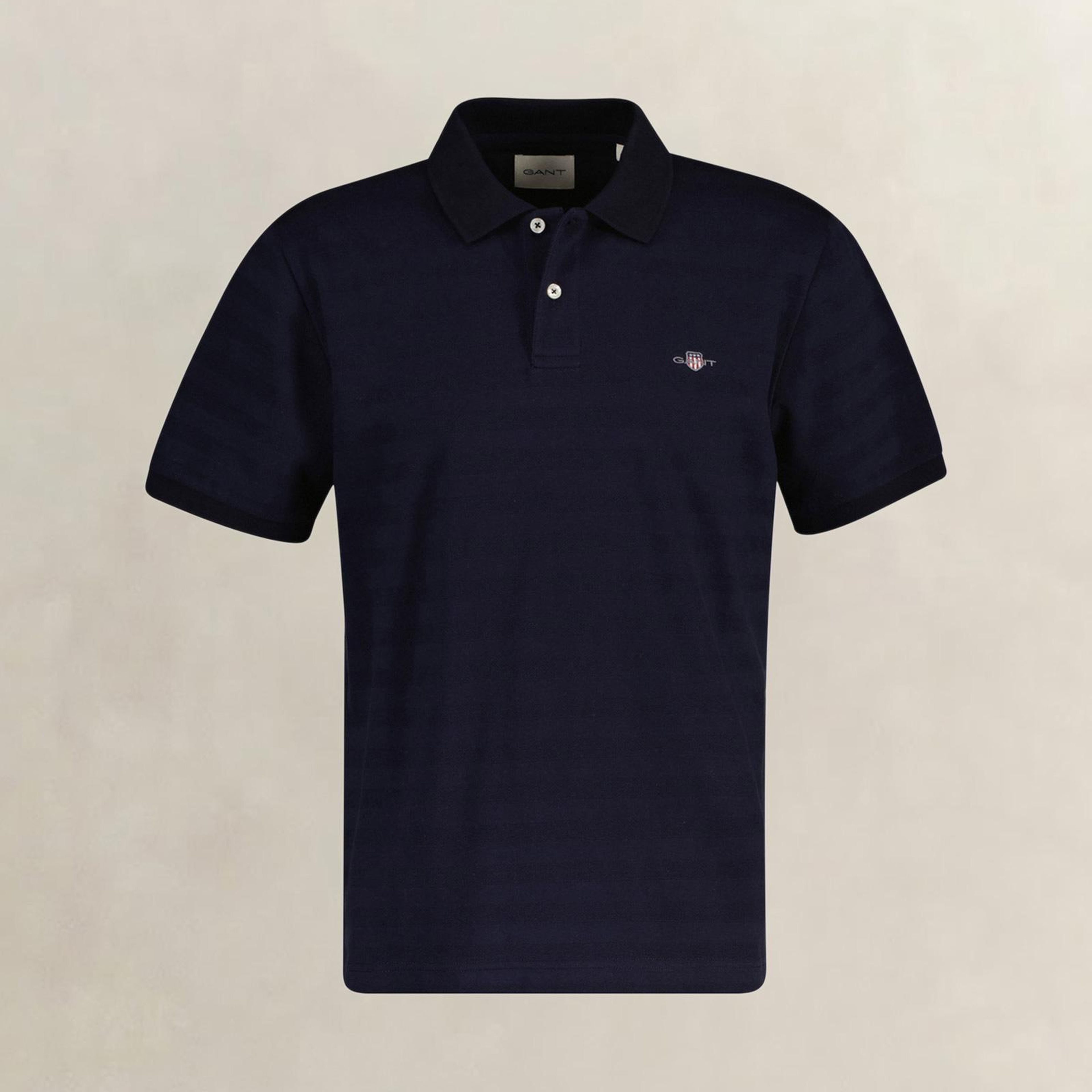 GANT Erkek Lacivert Regular Fit Polo Yaka T-Shirt