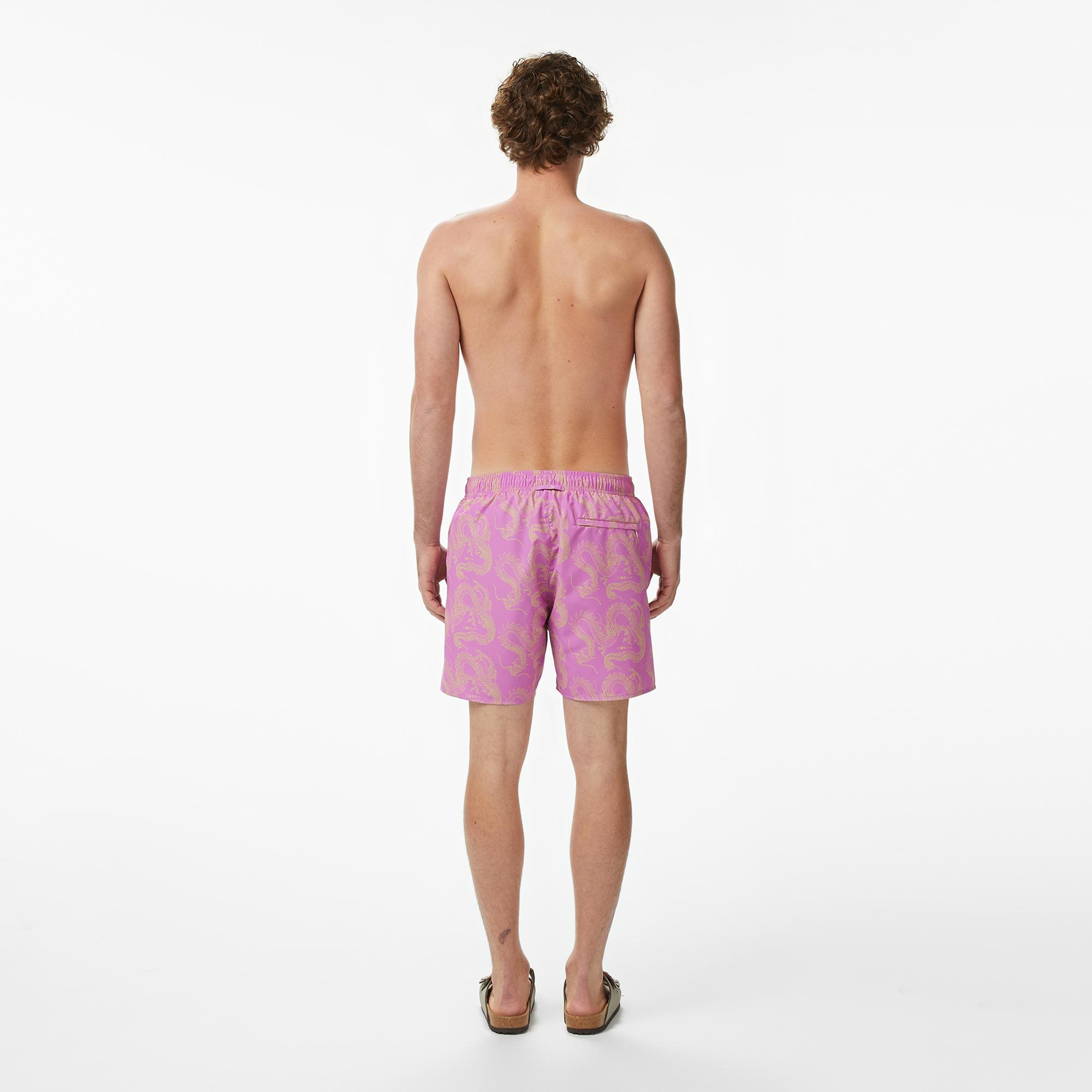 UNITED4 Comfort Fit Erkek Pembe Deniz Şortu