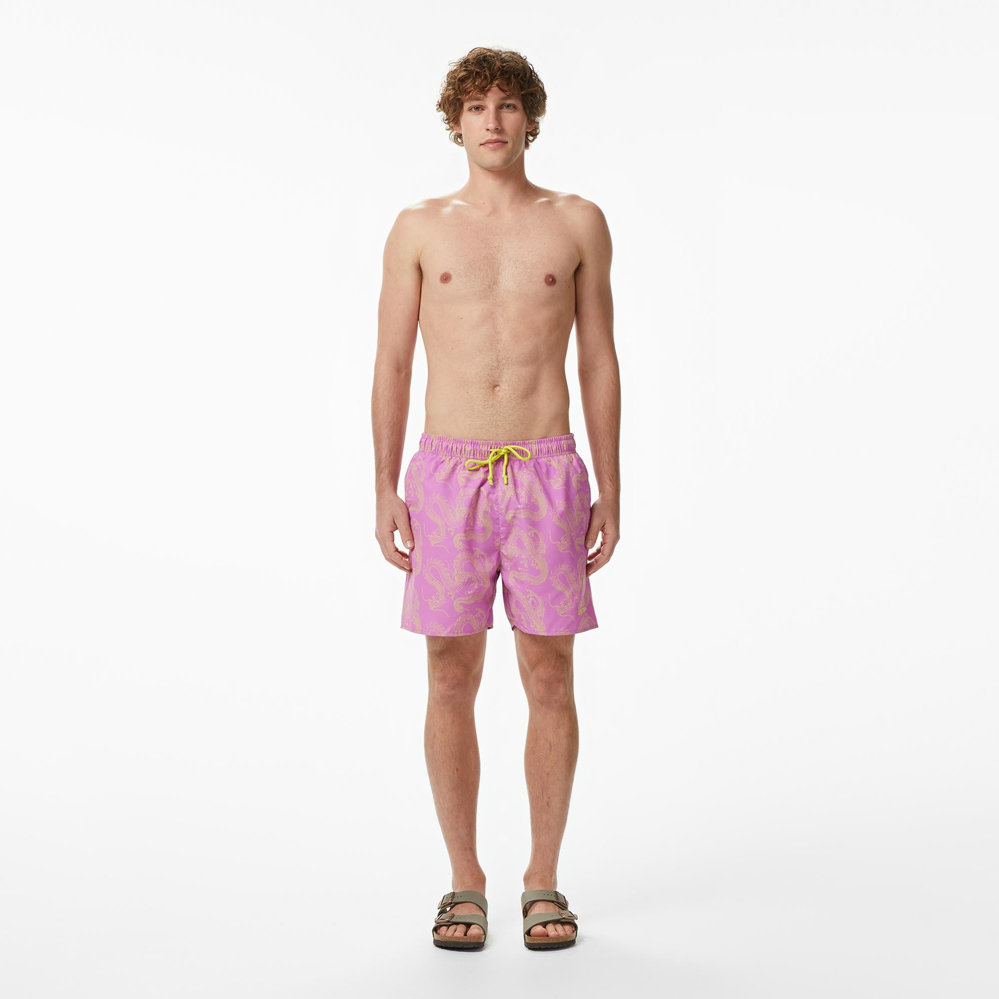 UNITED4 Comfort Fit Erkek Pembe Deniz Şortu