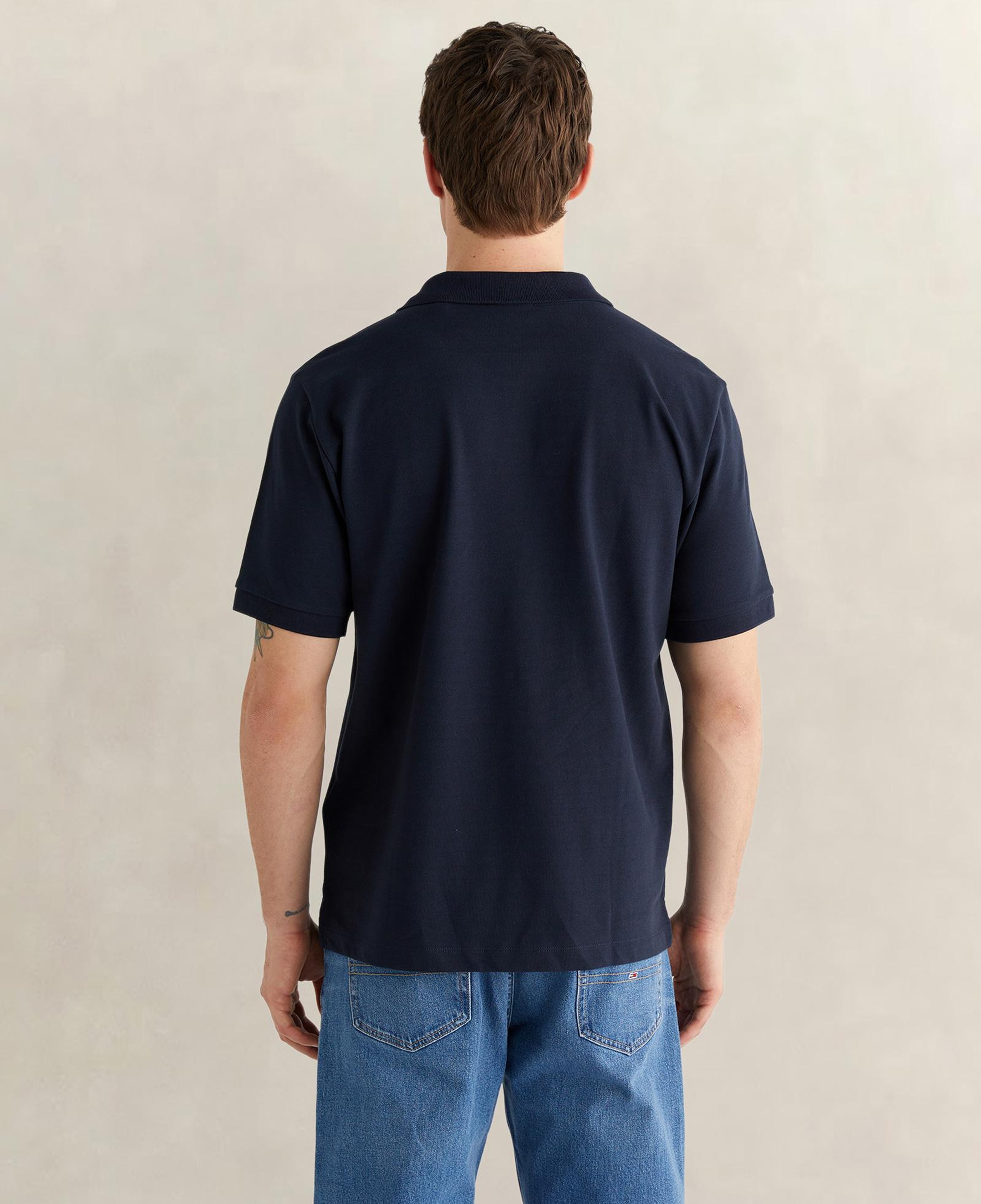 GANT Erkek Lacivert Regular Fit Logolu Polo Yaka T-Shirt
