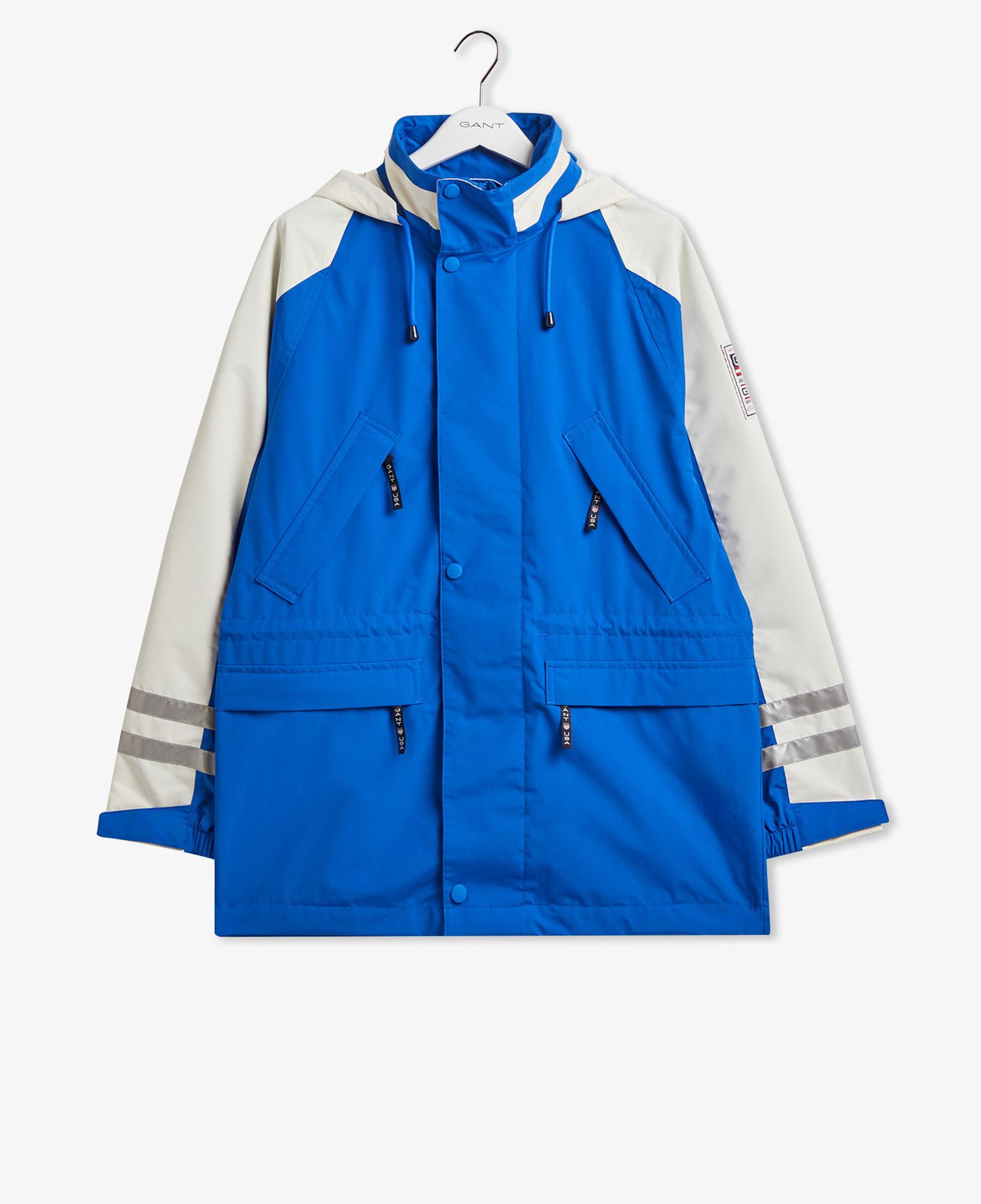 GANT Erkek Lacivert Regular Fit Kapüşonlu Renk Bloklu Mont