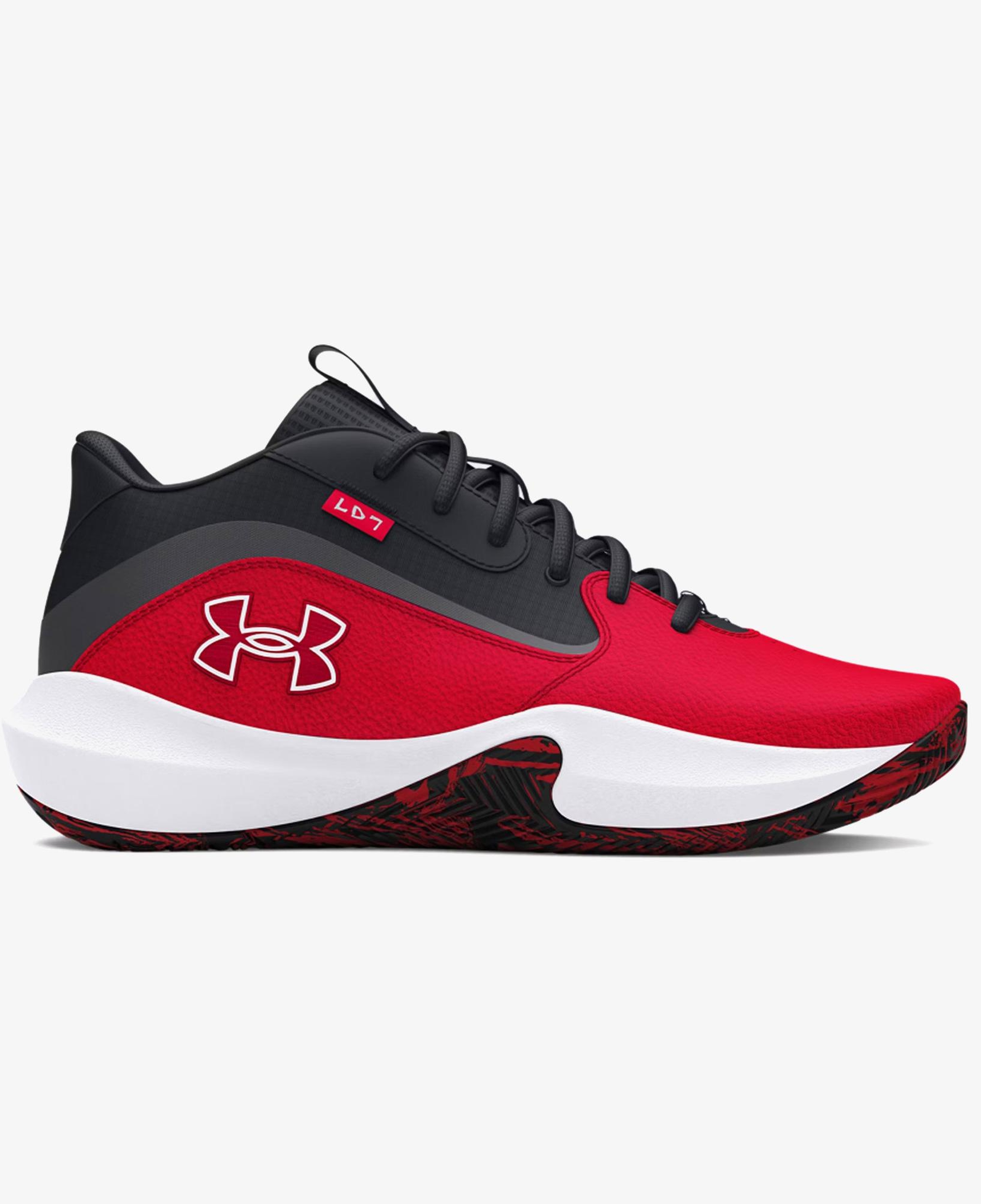 Under Armour Lockdown 7 Erkek Kırmızı Basketbol Ayakkabısı