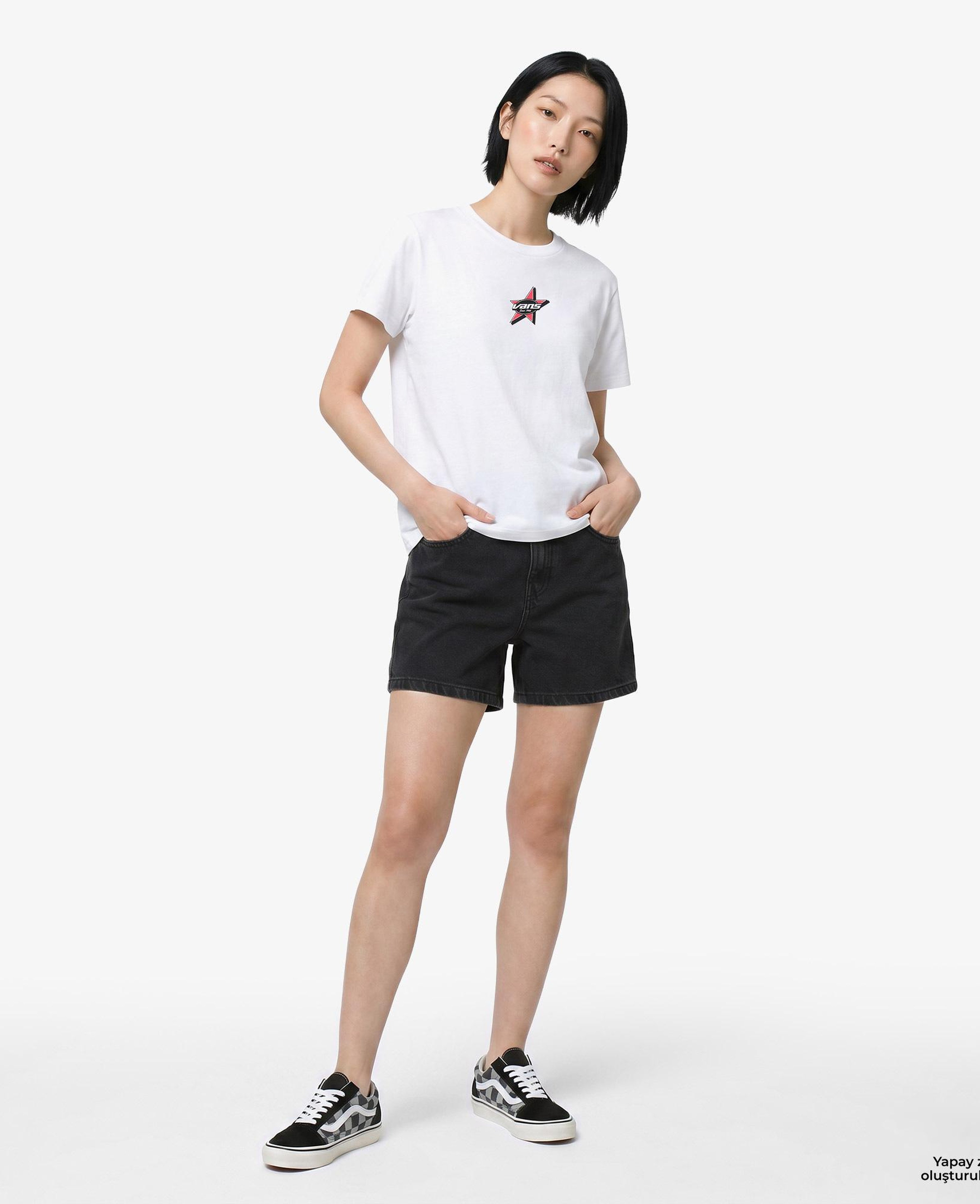 Vans Starmarked Kadın Beyaz T-Shirt