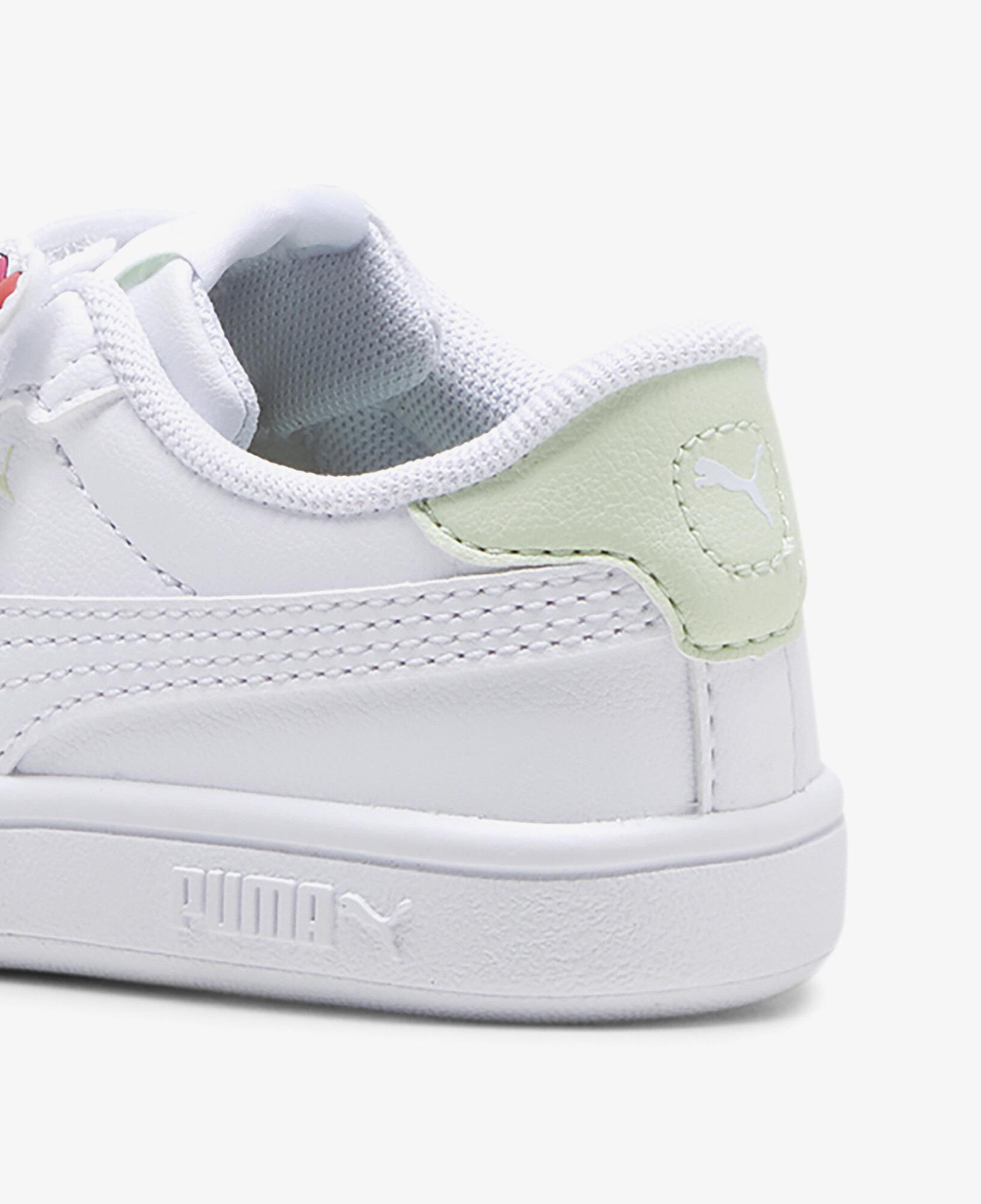 Puma Smash 3.0 Badges Bebek Beyaz Spor Ayakkabı