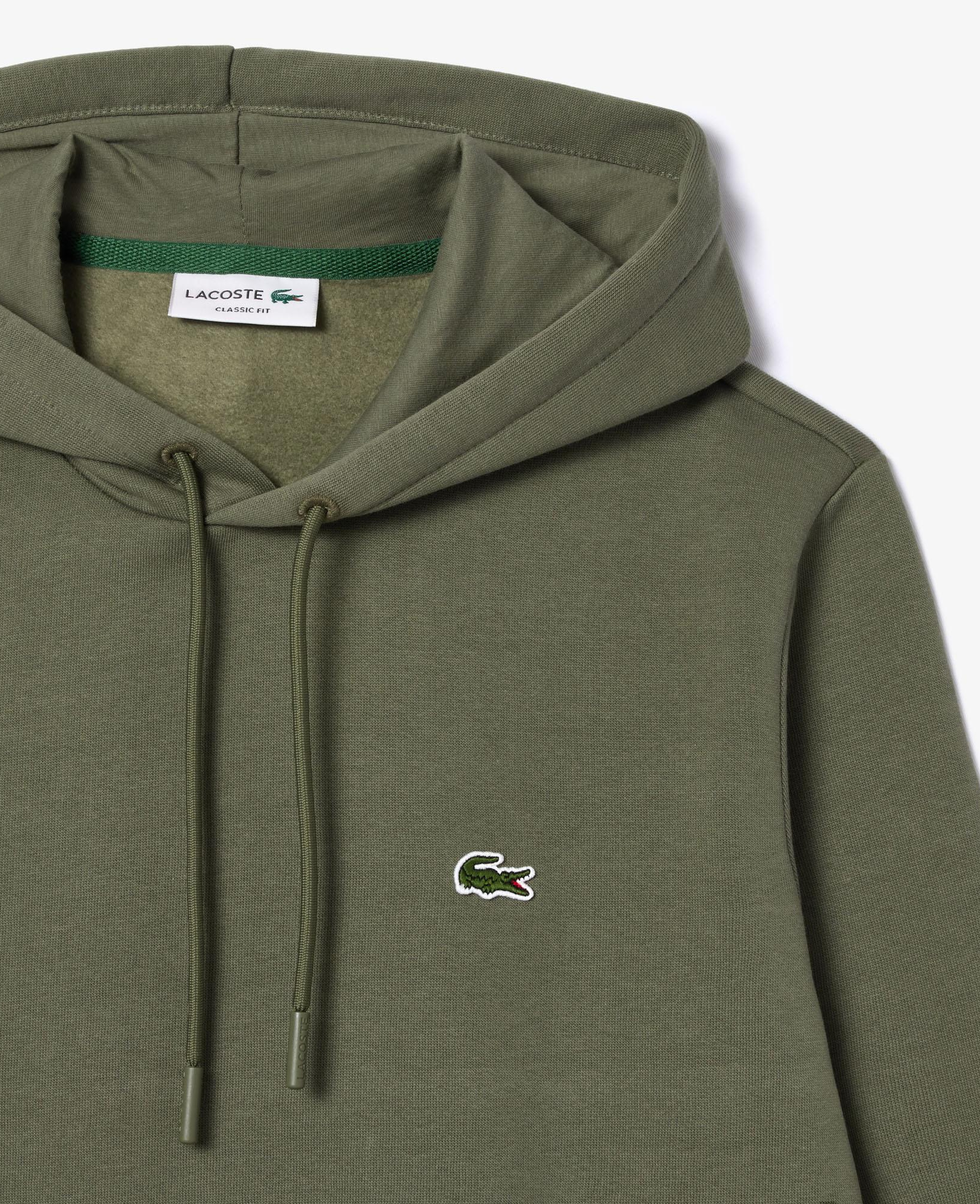 Erkek Classic Fit Kapüşonlu Haki Sweatshirt