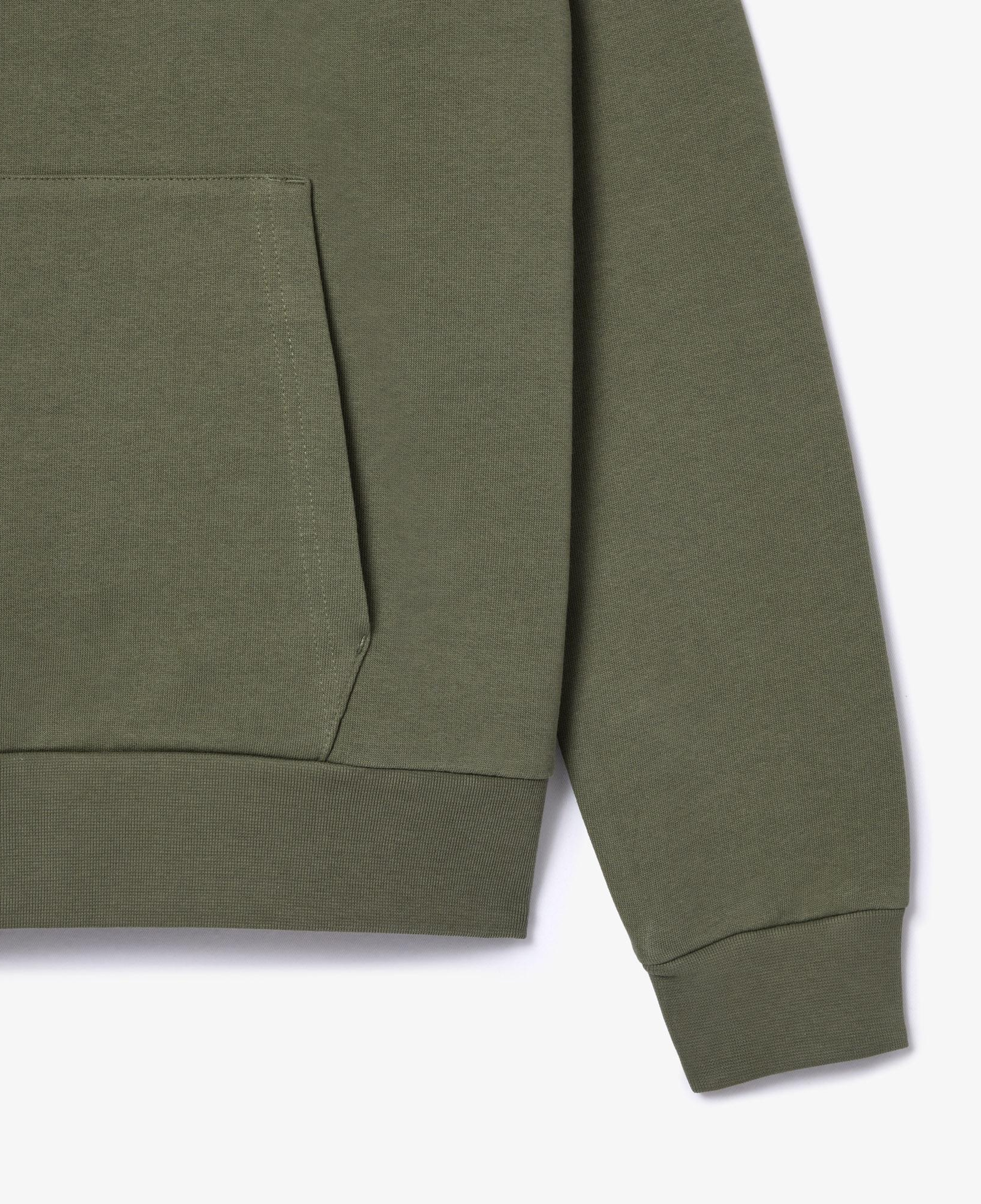 Erkek Classic Fit Kapüşonlu Haki Sweatshirt