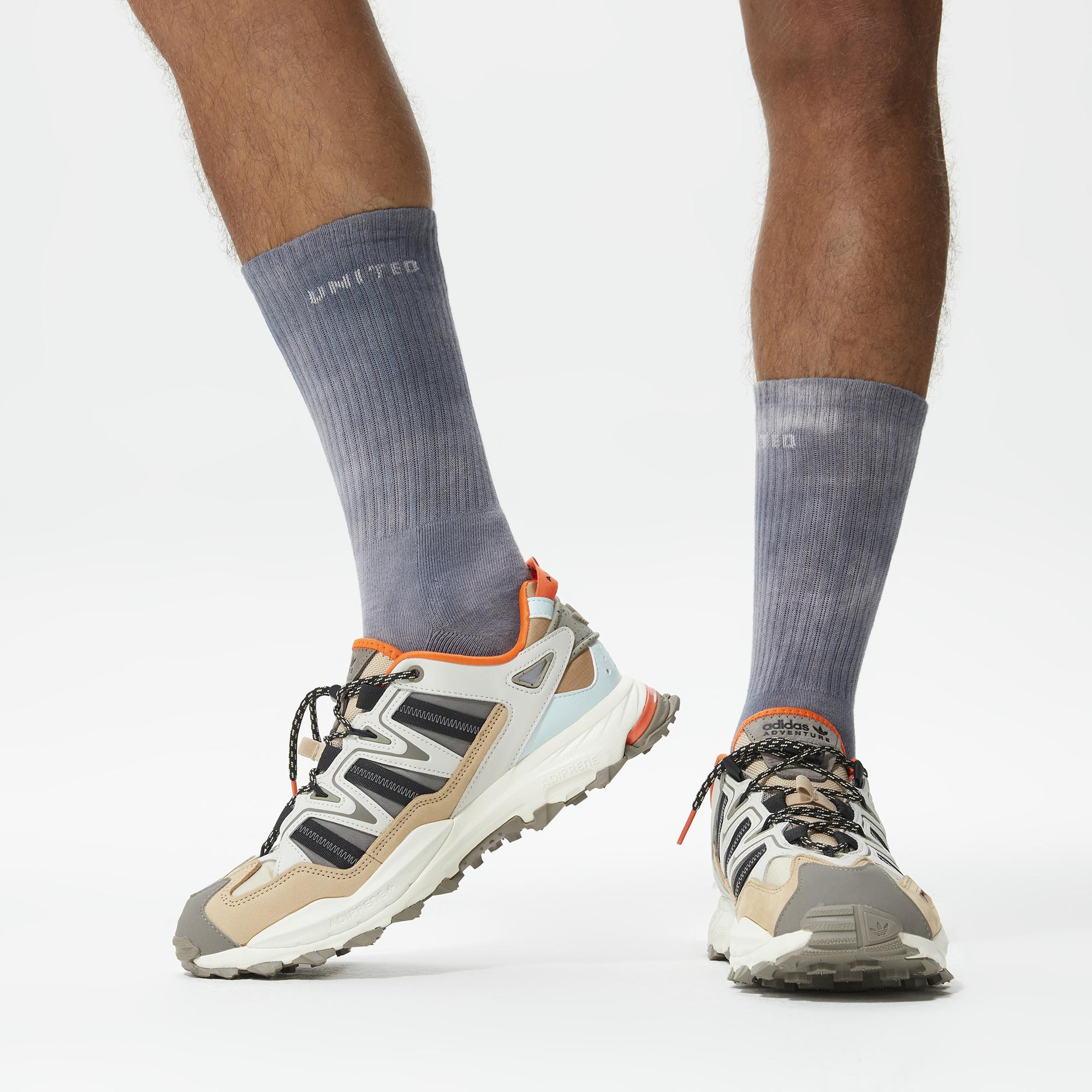 UNITED4 Classics Unisex Gri/Kahverengi Çorap
