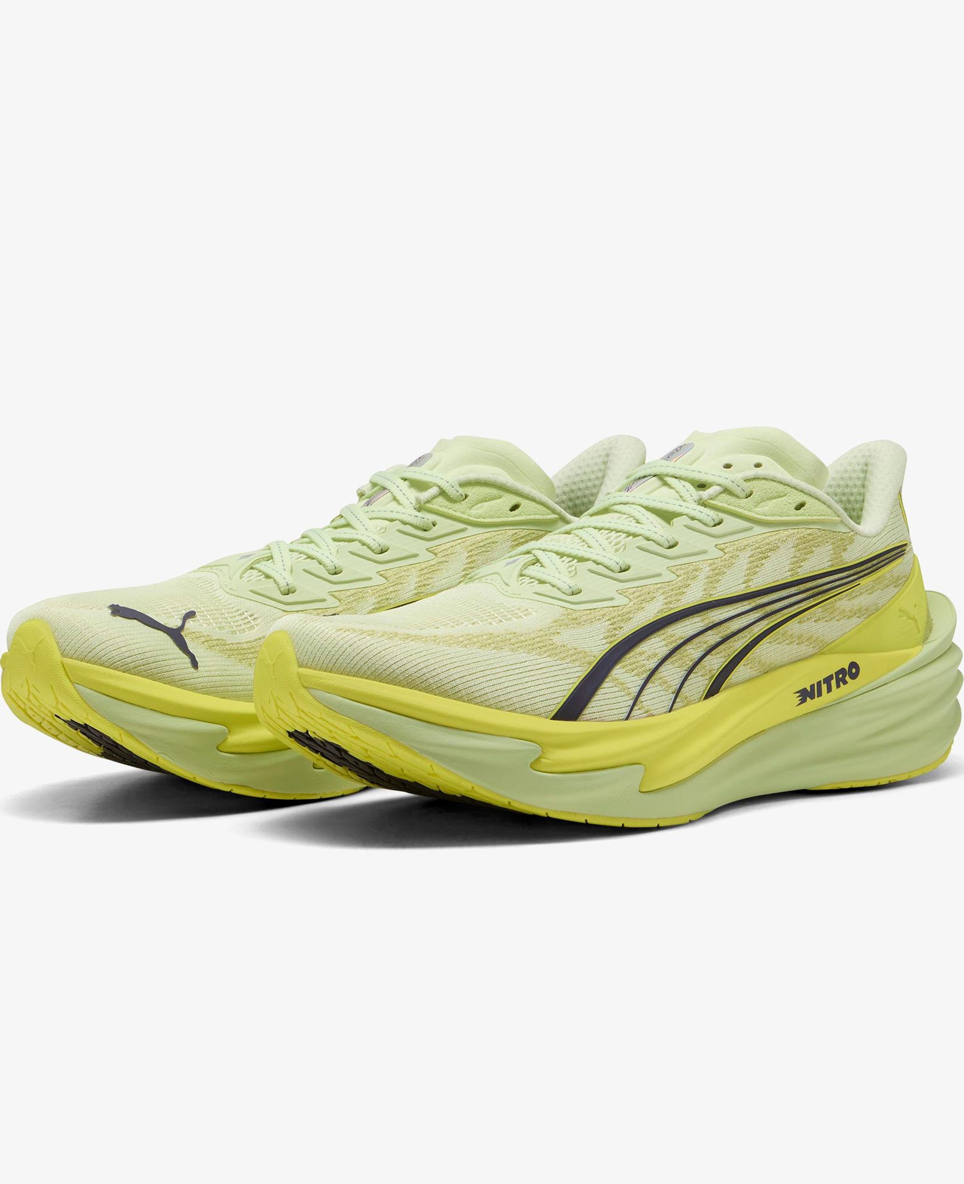 Puma Deviate Nitro 4 Erkek Gri Koşu Ayakkabısı