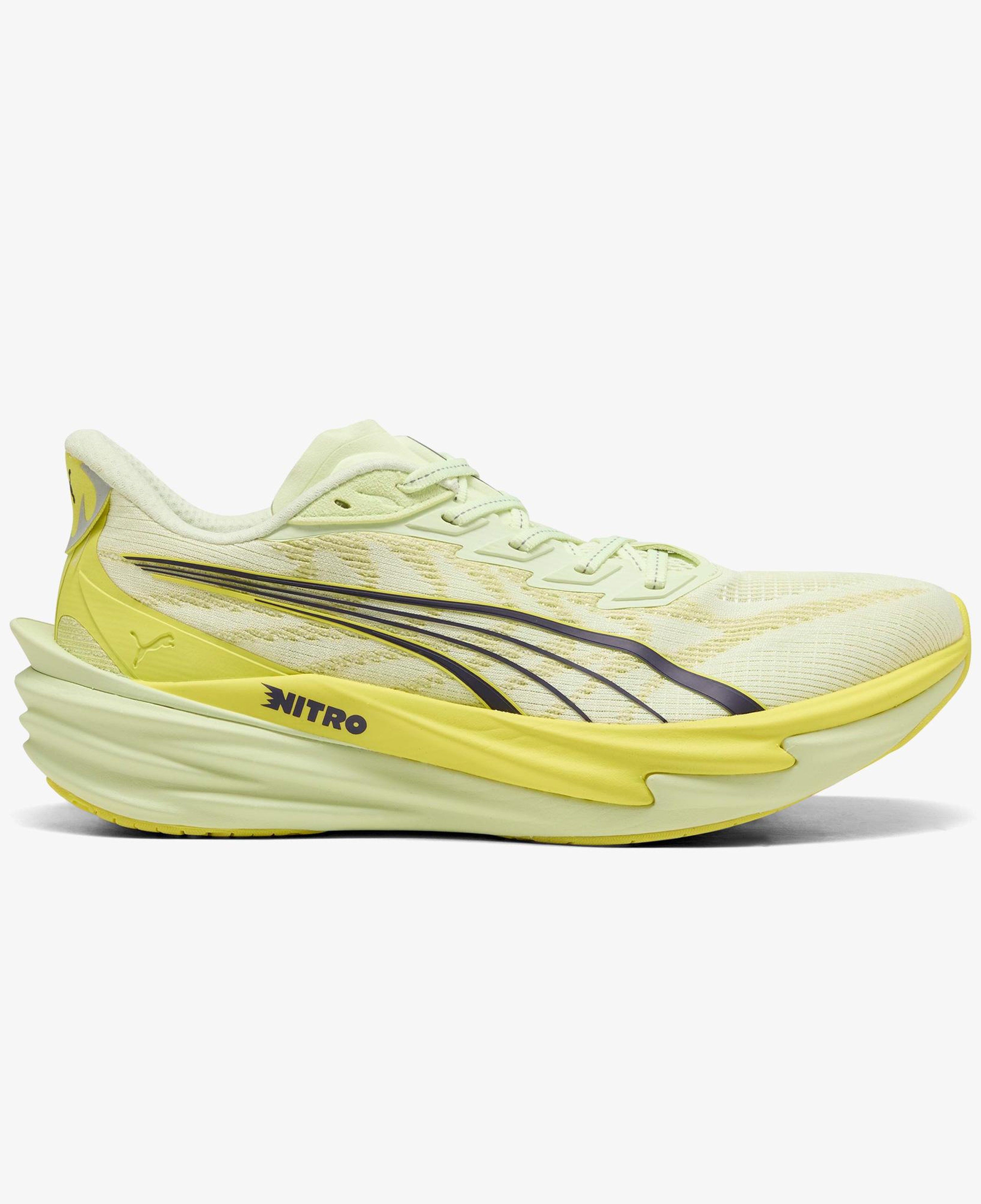Puma Deviate Nitro 4 Erkek Gri Koşu Ayakkabısı