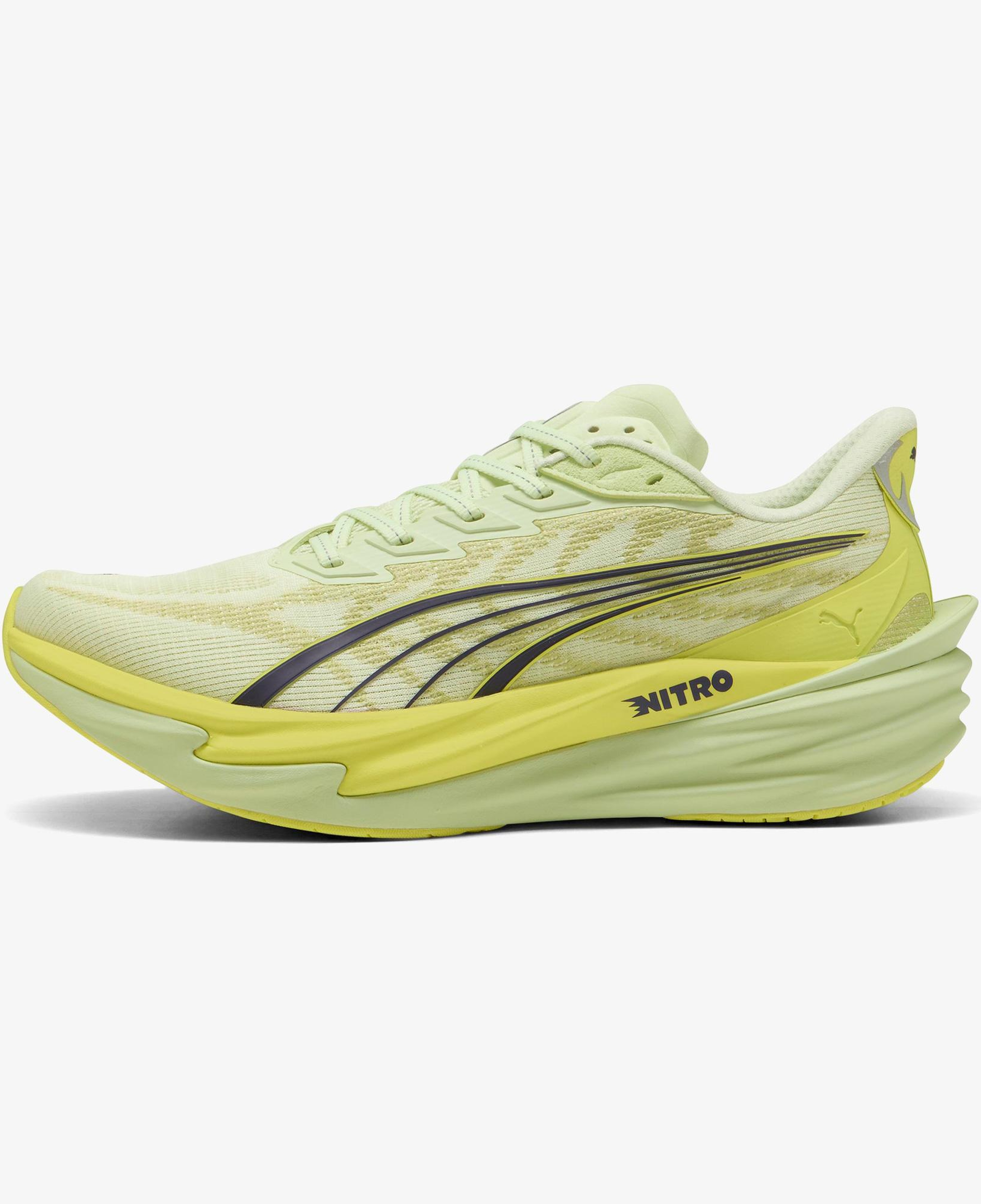 Puma Deviate Nitro 4 Erkek Gri Koşu Ayakkabısı