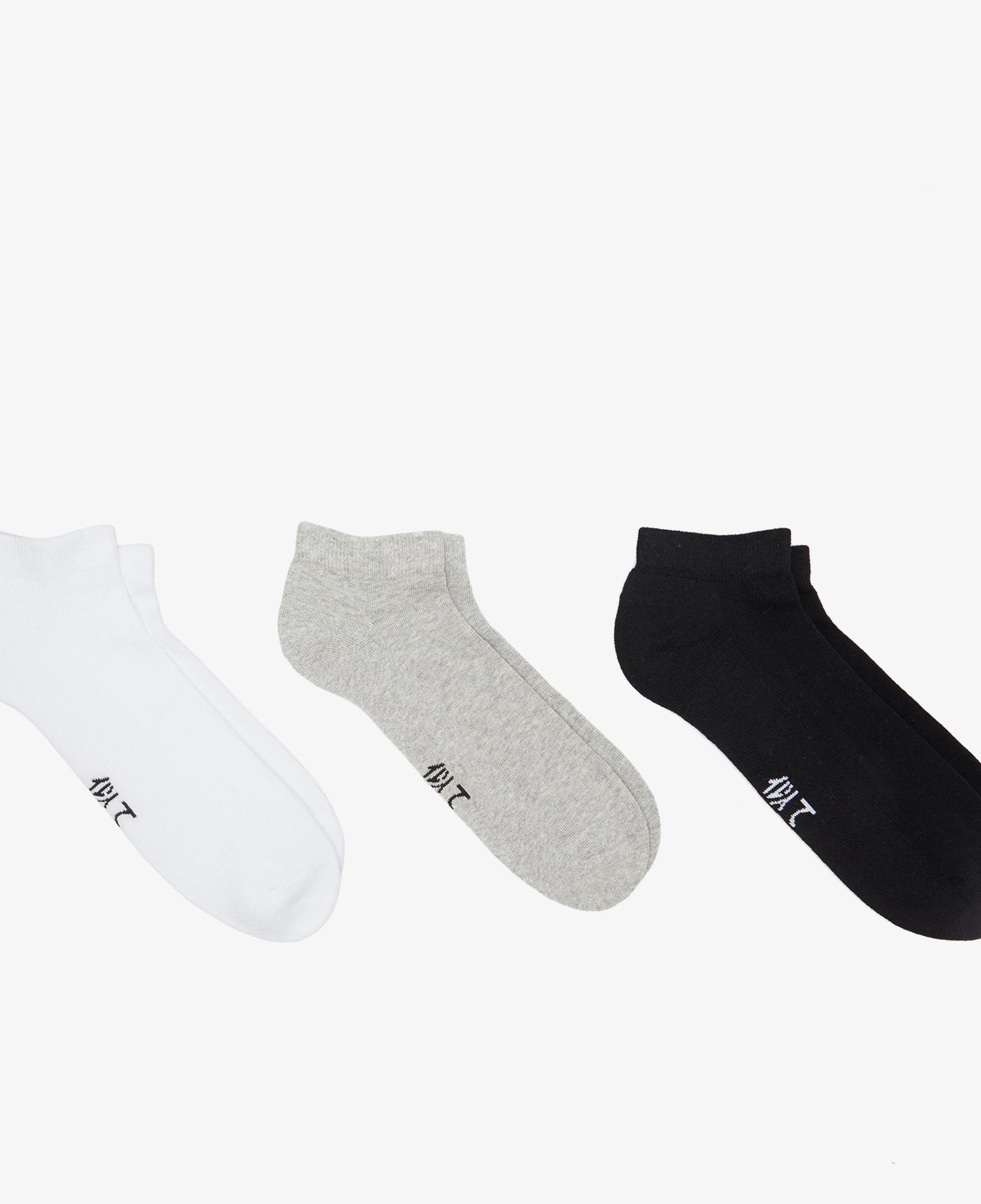 UNITED4 Classic Unisex Siyah/Beyaz/Gri 3lü Çorap