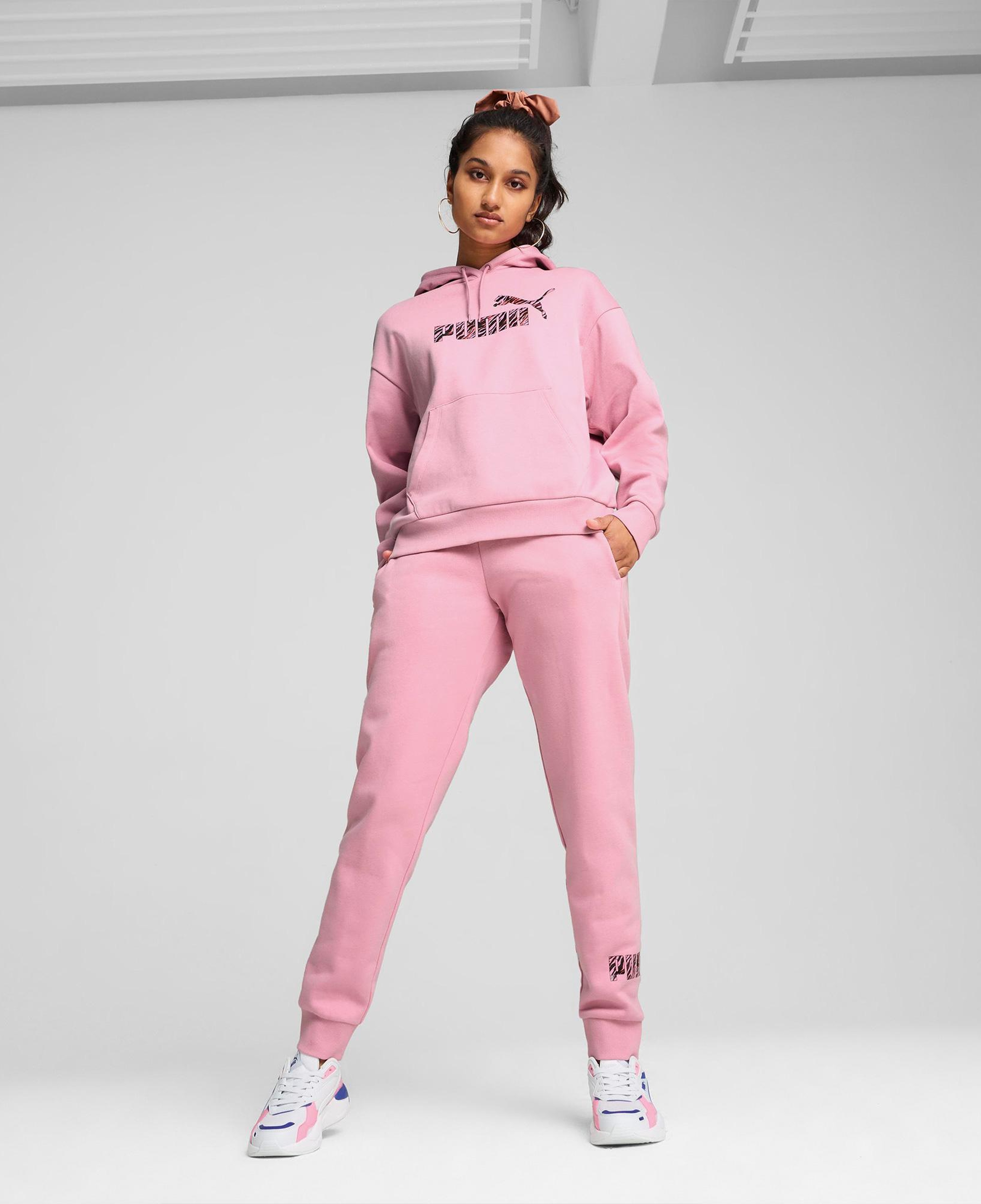 Puma Essential Animal Kadın Pembe Günlük Sweatshirt