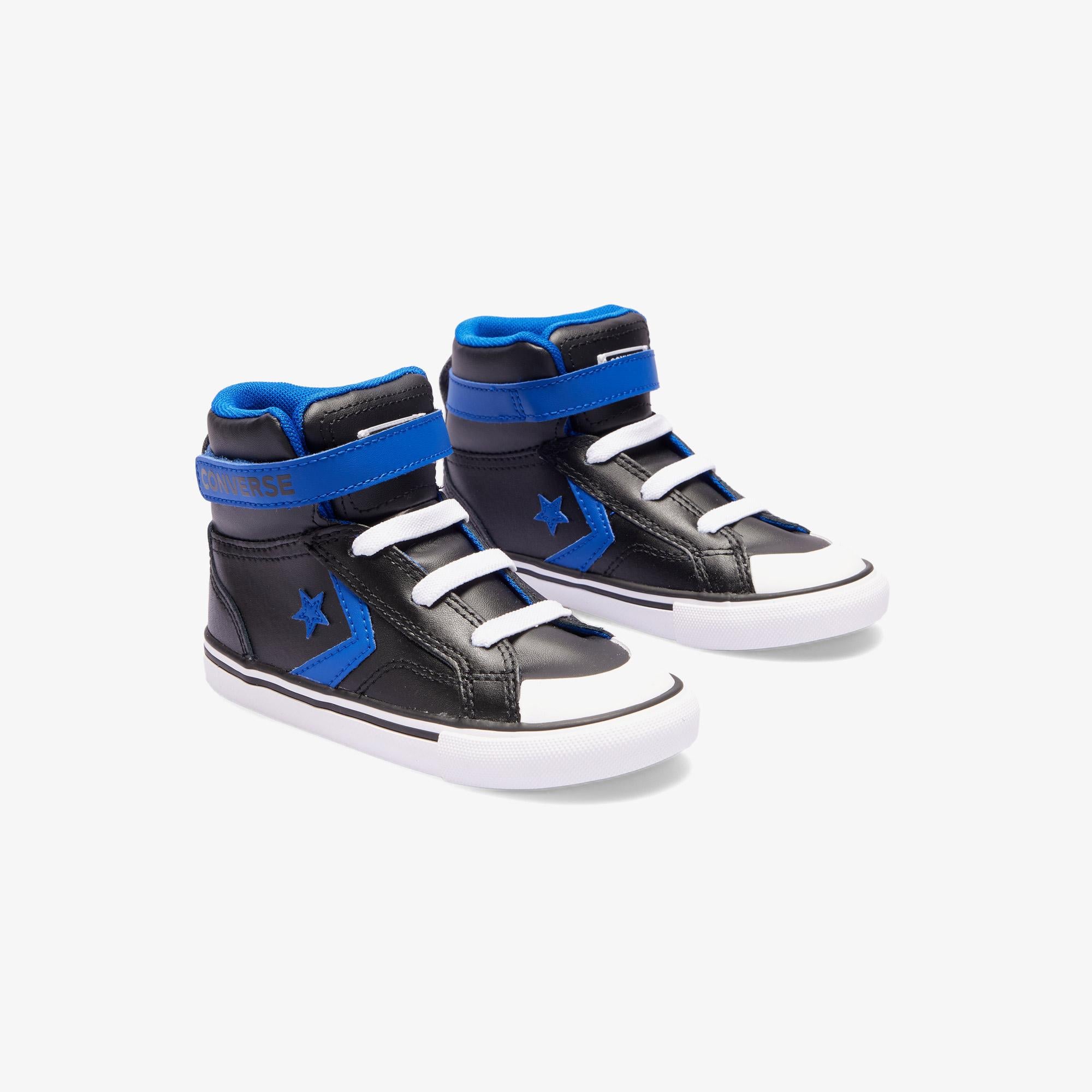Converse Pro Blaze Strap Leather Easy On Bebek Siyah Bot