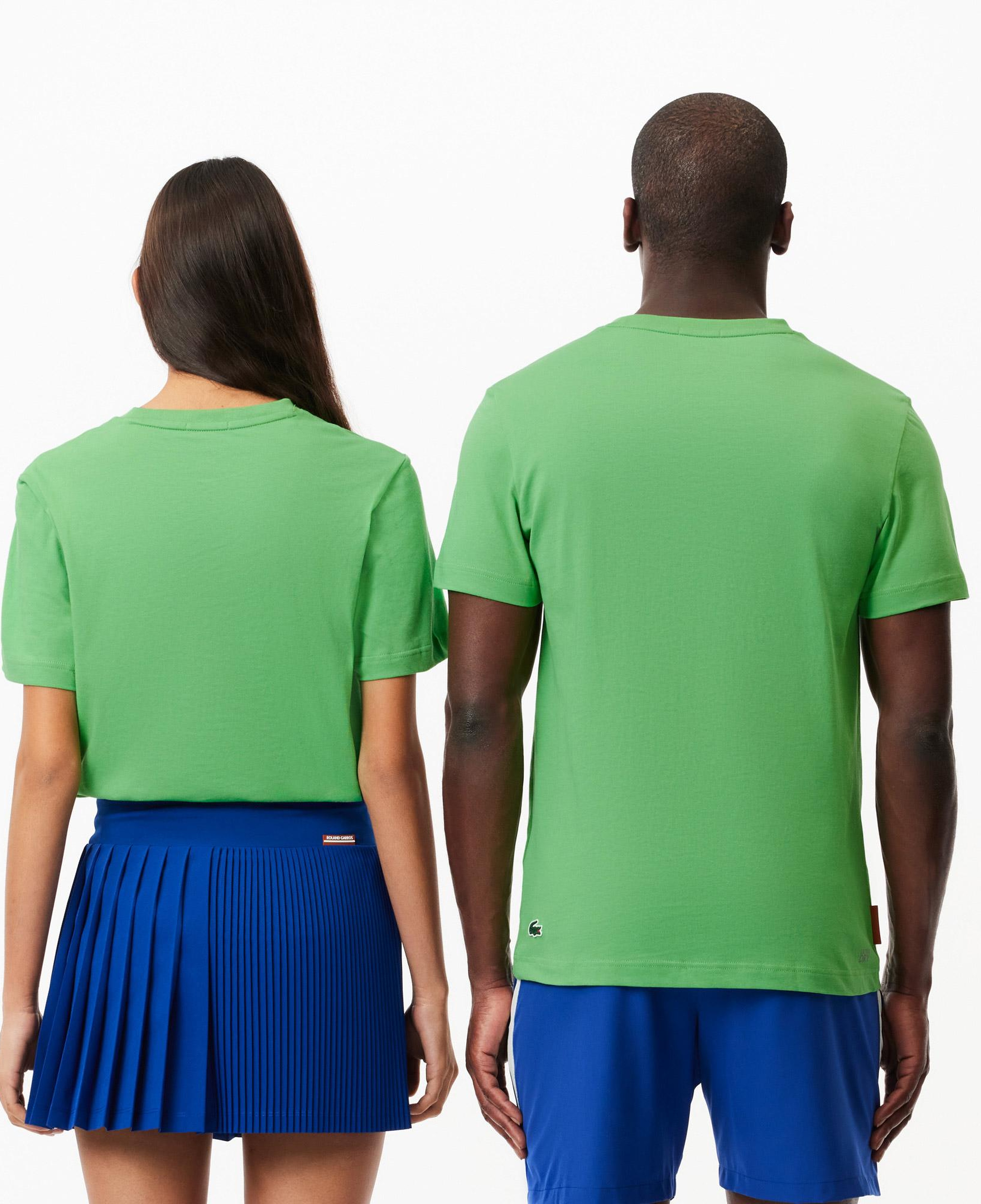 Roland Garros Unisex Regular Fit Bisiklet Yaka Baskılı Yeşil T-Shirt